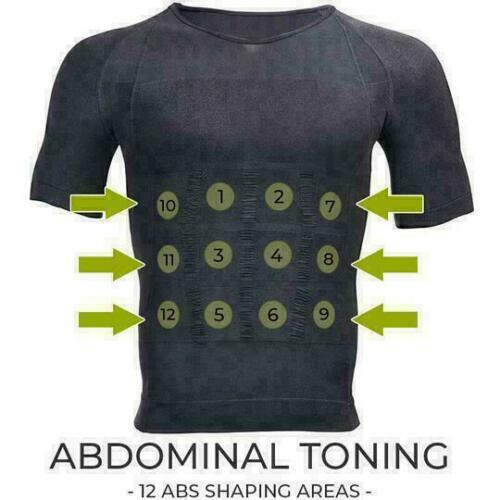 Men’s Toning Vest Compression Shirt Tank Gynecomastia Belly Control Body Shaper