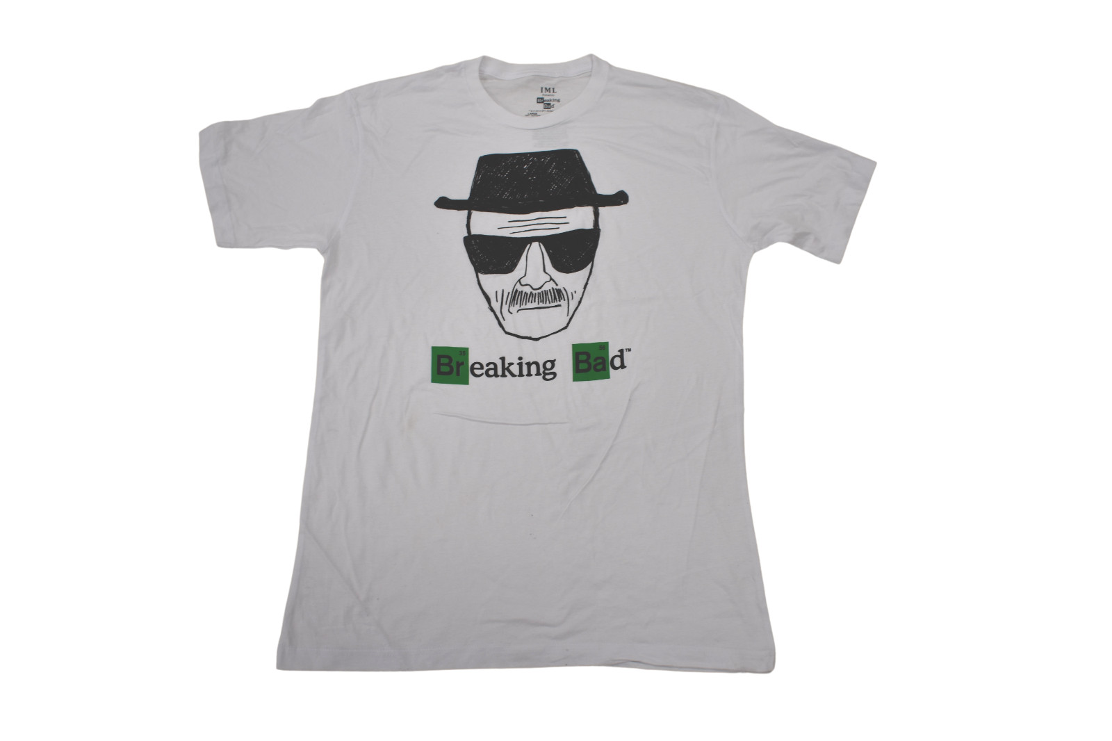 Breaking Bad Mens Walter White Heisenberg White Tee Shirt New S, M, L