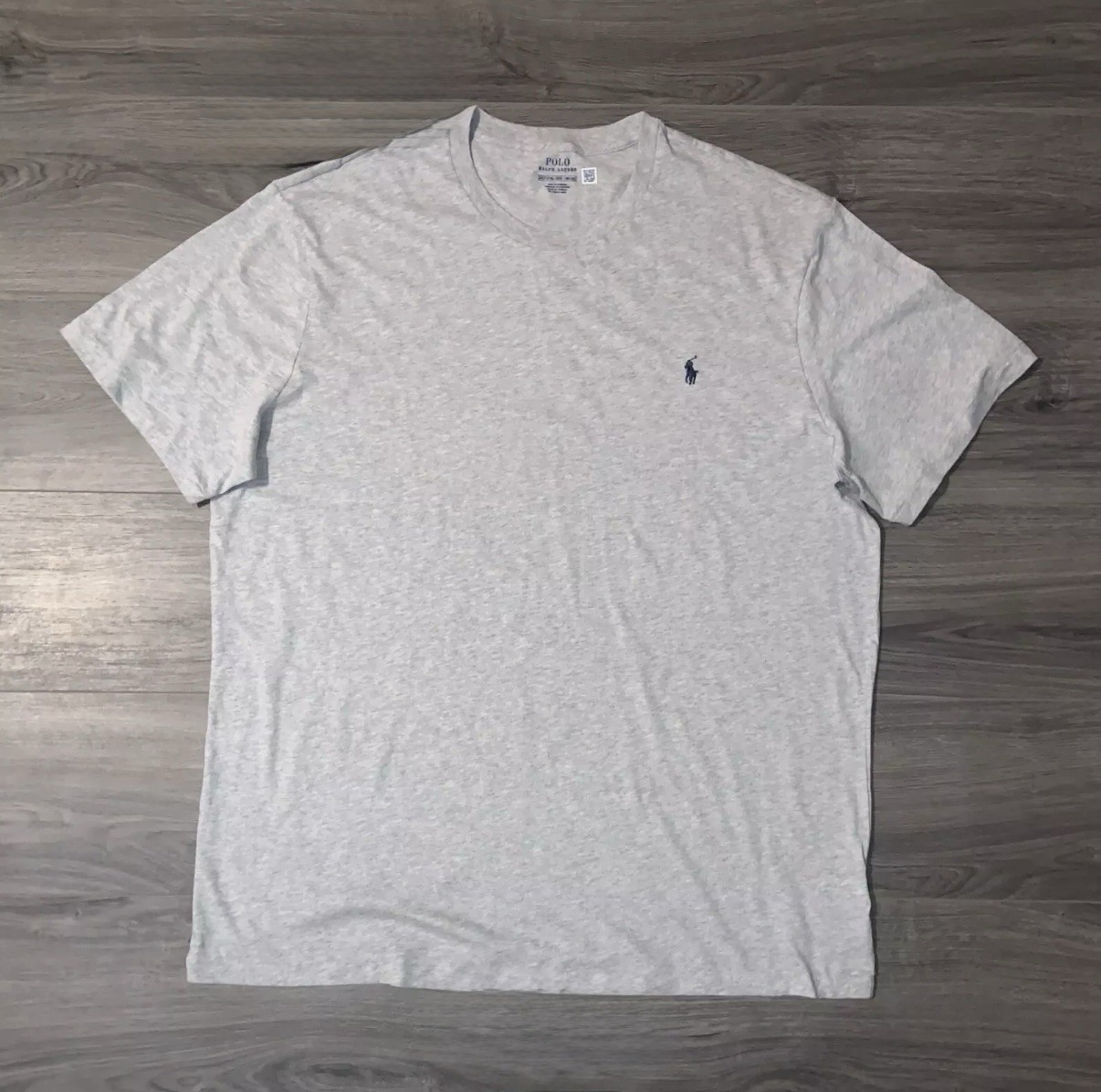 Polo Ralph Lauren Big & Tall Men’s Grey Crew neck T Shirt Cotton Size 2XLT