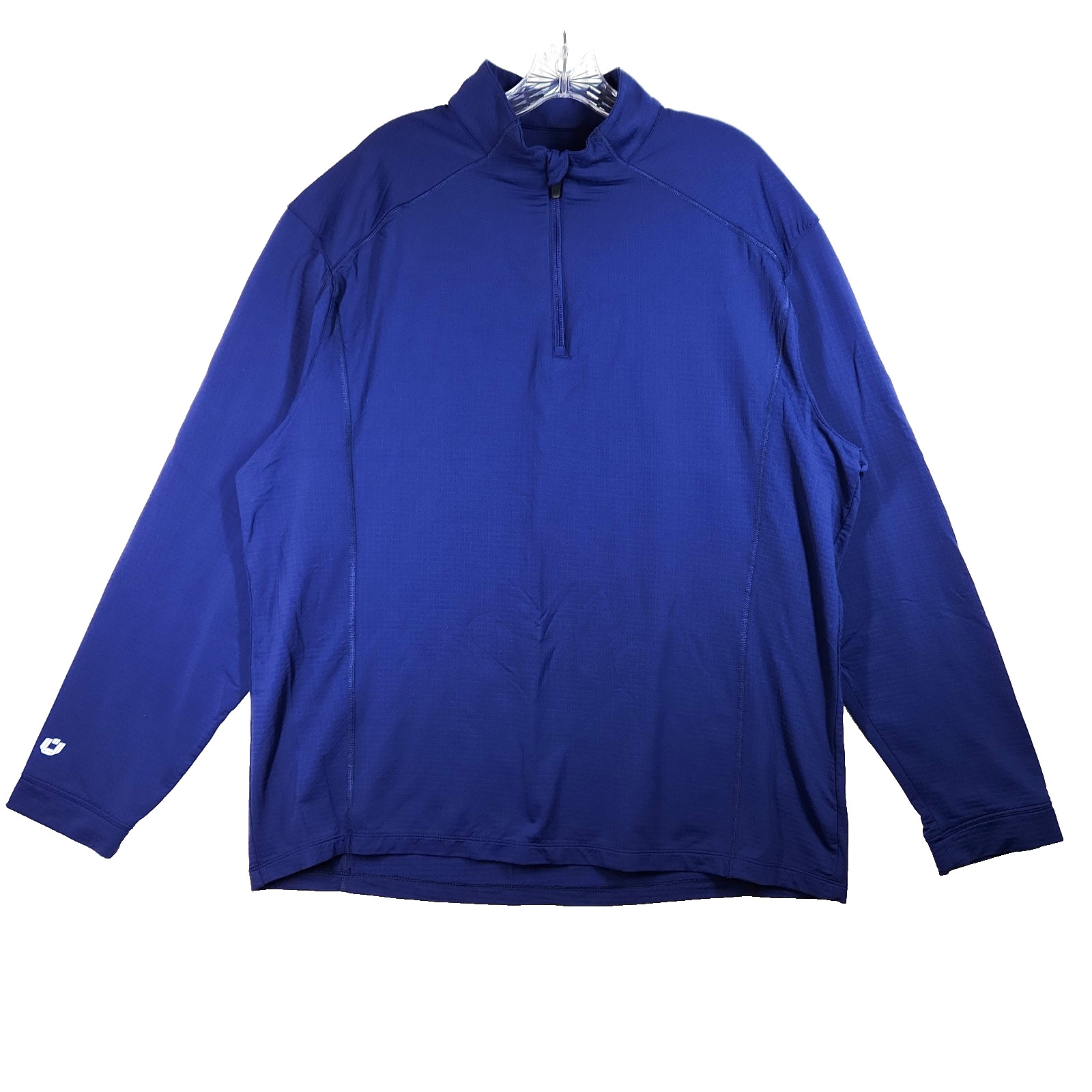 IBKUL Icefil Polo Shirt Mens XL Blue UPF 50+ Wicking Anti Odor Golf Pickleball