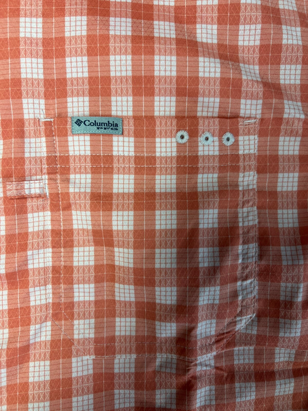 Columbia Men’s Shirt PFG Super Slack Tide Camp Palaka Plaid Short Sleeve