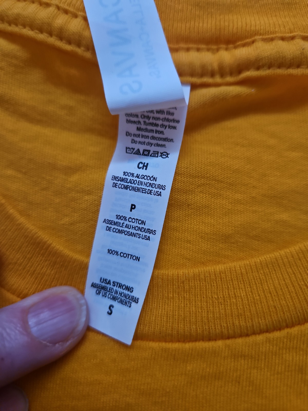 Wrestlemania 2026 Superstore Retail Staff T shirt, Yellow, Size S