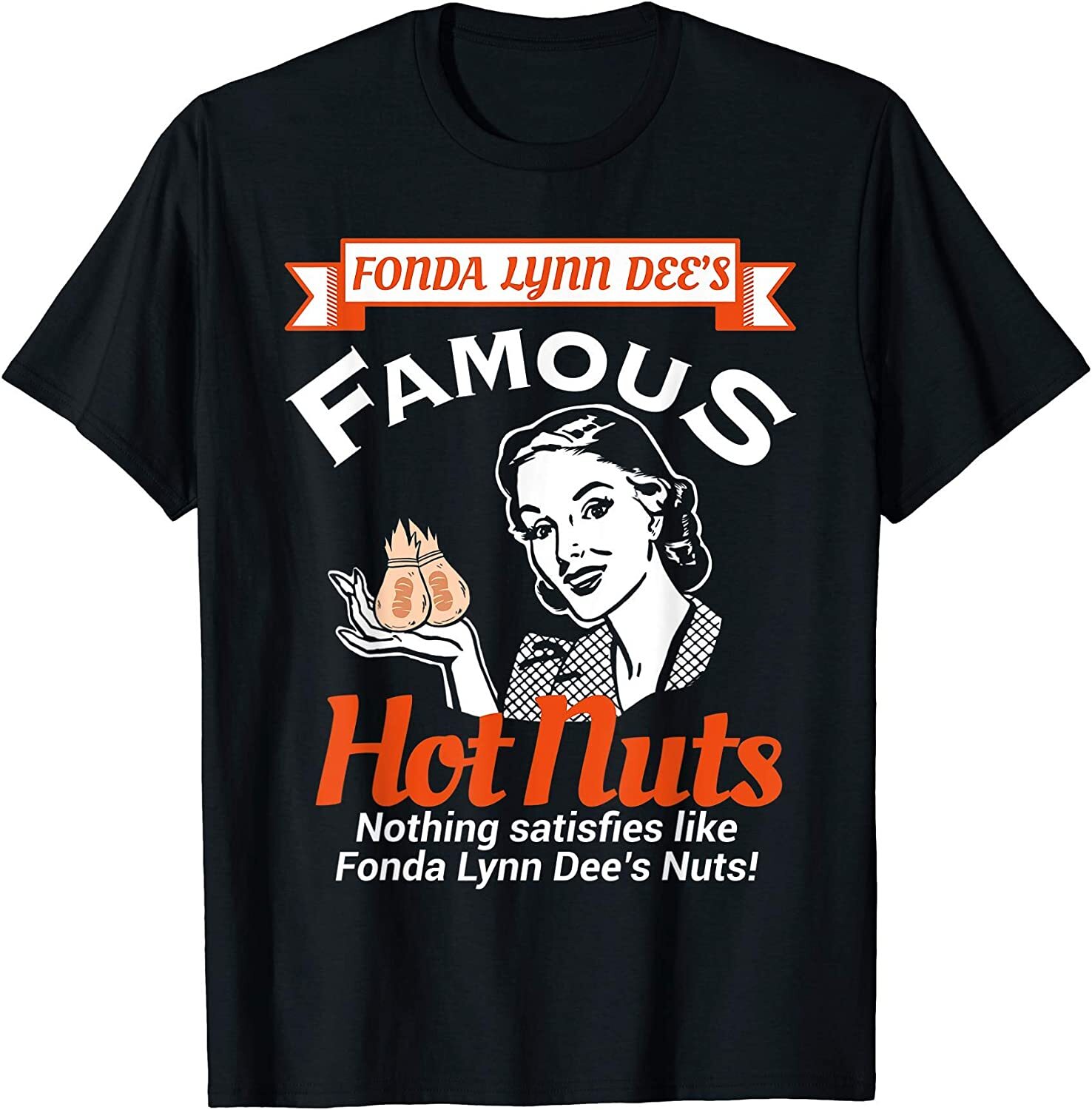 Dees Nuts Satisfies Funny Adult Humor Jokes T-Shirt-100% Cotton