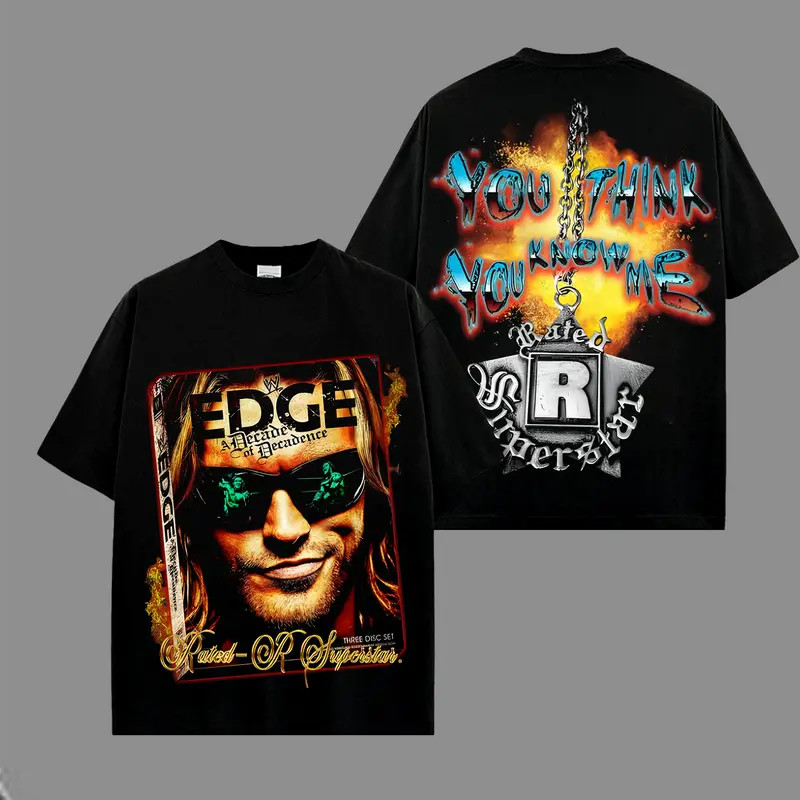 WWE Edge Premium Cotton T-Shirt Heavy Cotton T-Shirt