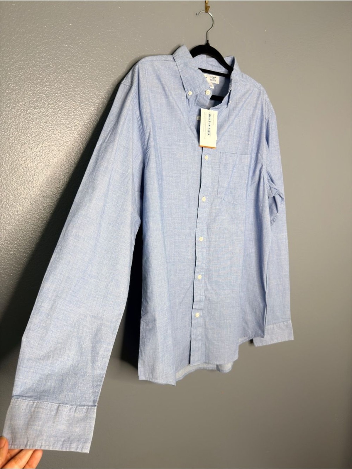 Old Navy Button-Down Light Blue Men’s Shirt – Classic Oxford NWT Large Tall