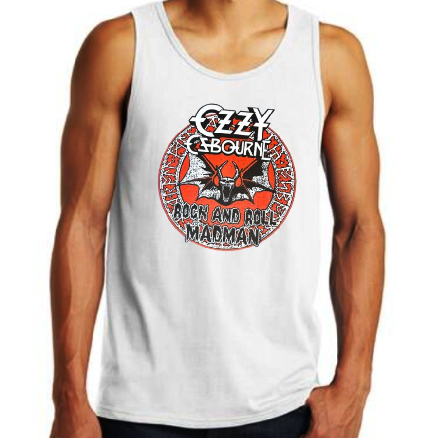 Ozzy Osbourne Rock and Roll Madman Men’s Tank Tops (Multiple Variations)