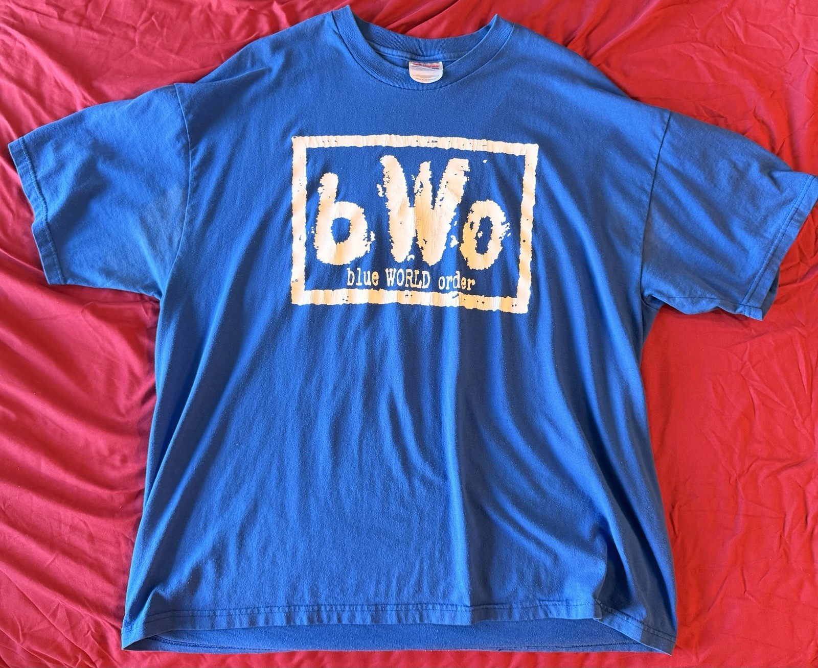 Rare Vintage 90’s ECW Wrestling bWo Blue World Order T Shirt XL Extra Large