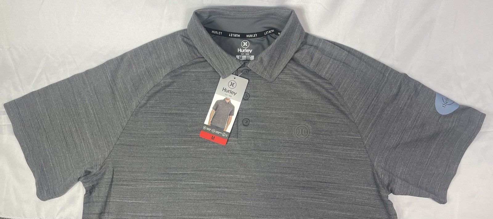thehoffyhouse Hurley Gray Performance Polo Pick Your Size NWT