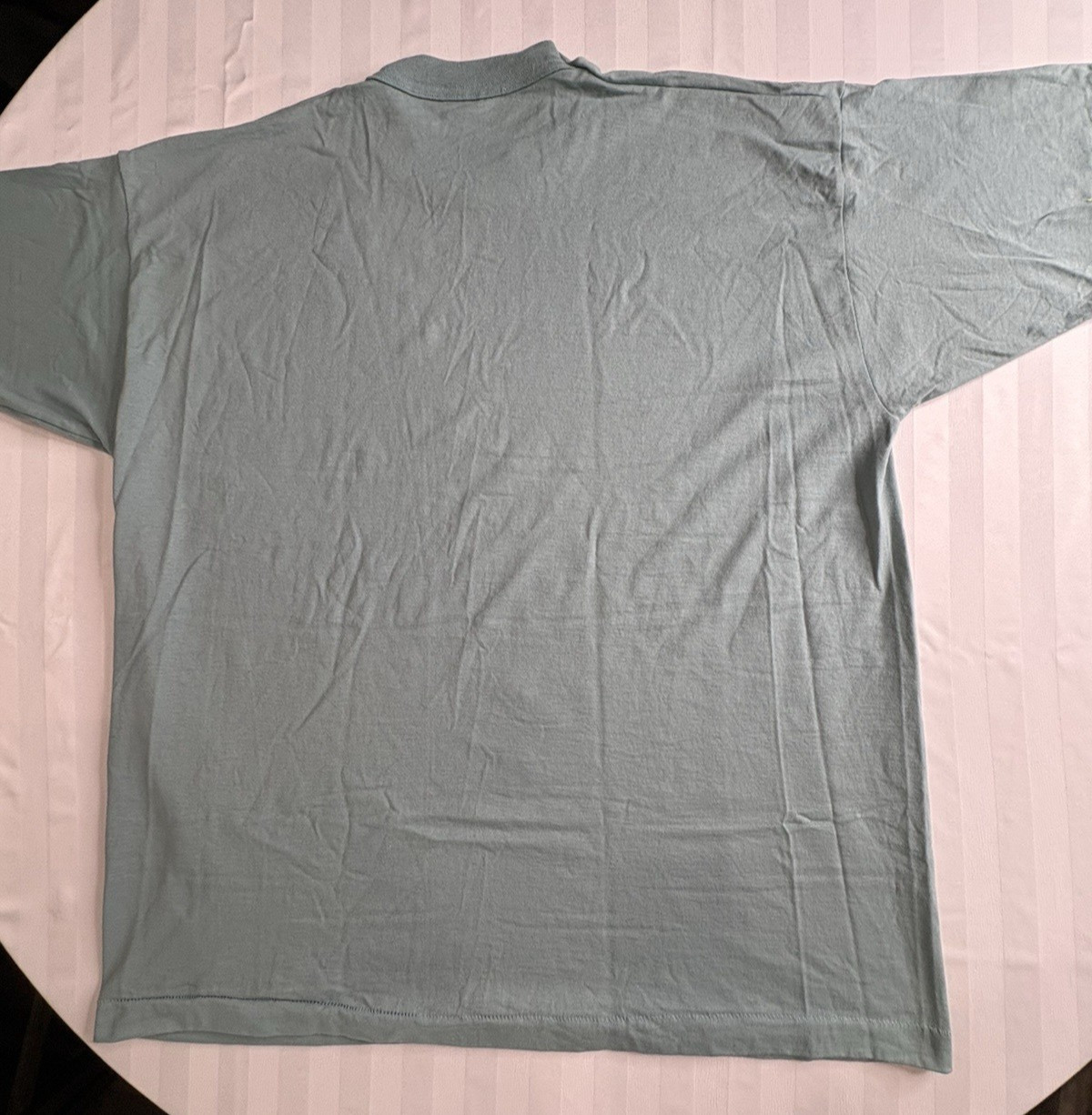 Vtg 80s 90s Fruit Of The Loom Best Blank T Shirt Adult XXL Lt Green USA Made NOS