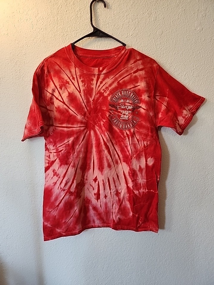 Red Tie Dye Black Hills Rally 2012 Sturgis 72nd Annual South Dakota