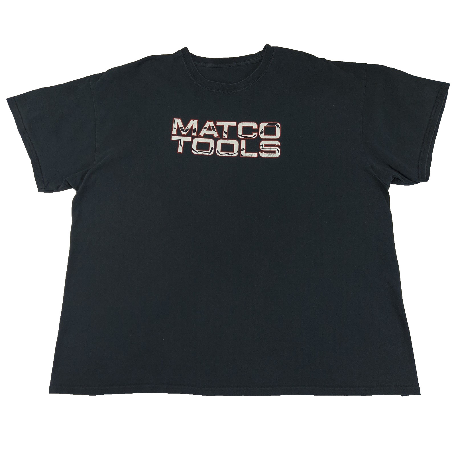 Matco Tools Men Black Graphic T-Shirt Short Sleeve Tool Truck Crew Neck 2XL