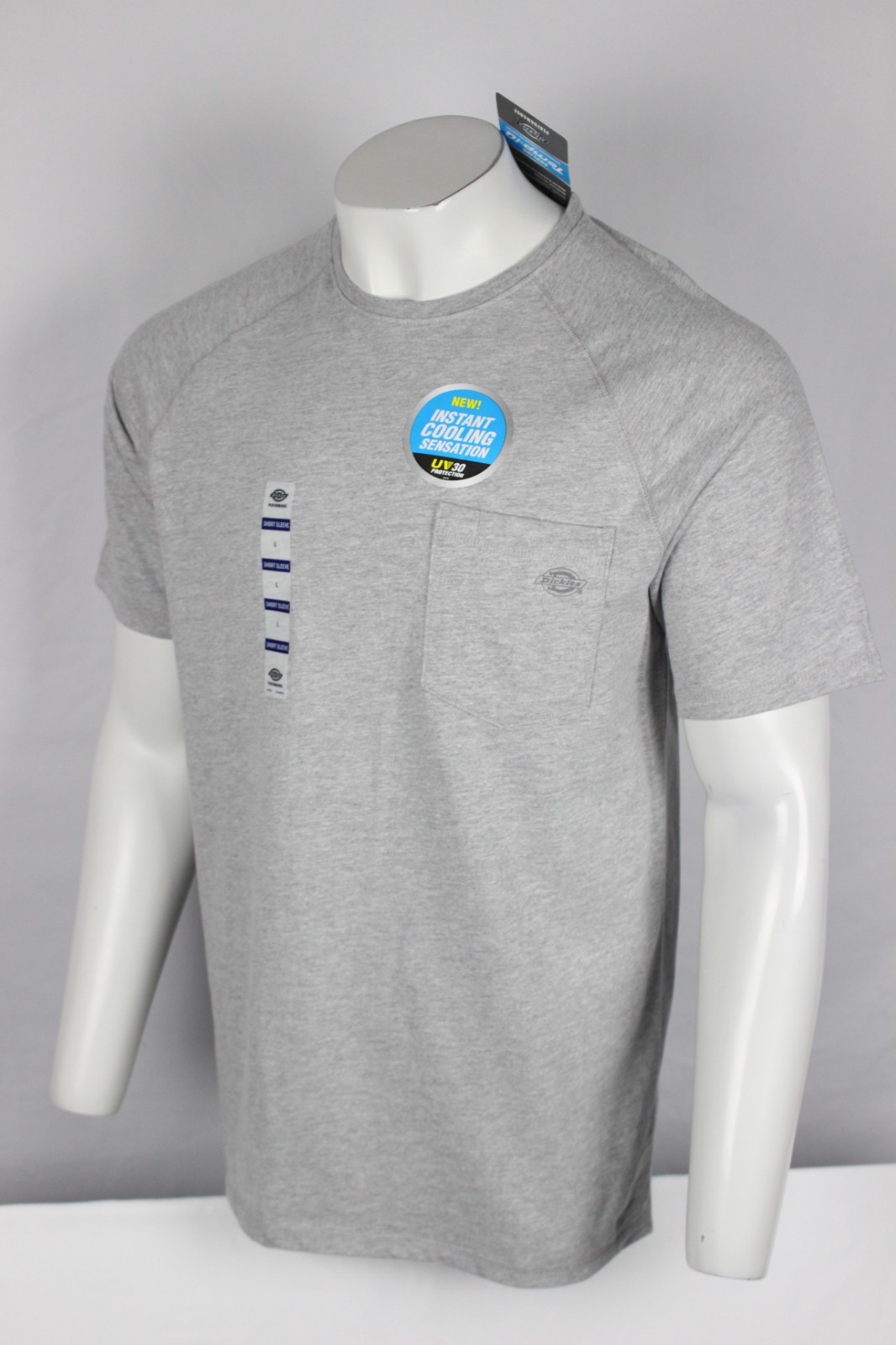 Dickies Men’s Temp iQ Performance Cooling Pocket T Shirt HeatherGray