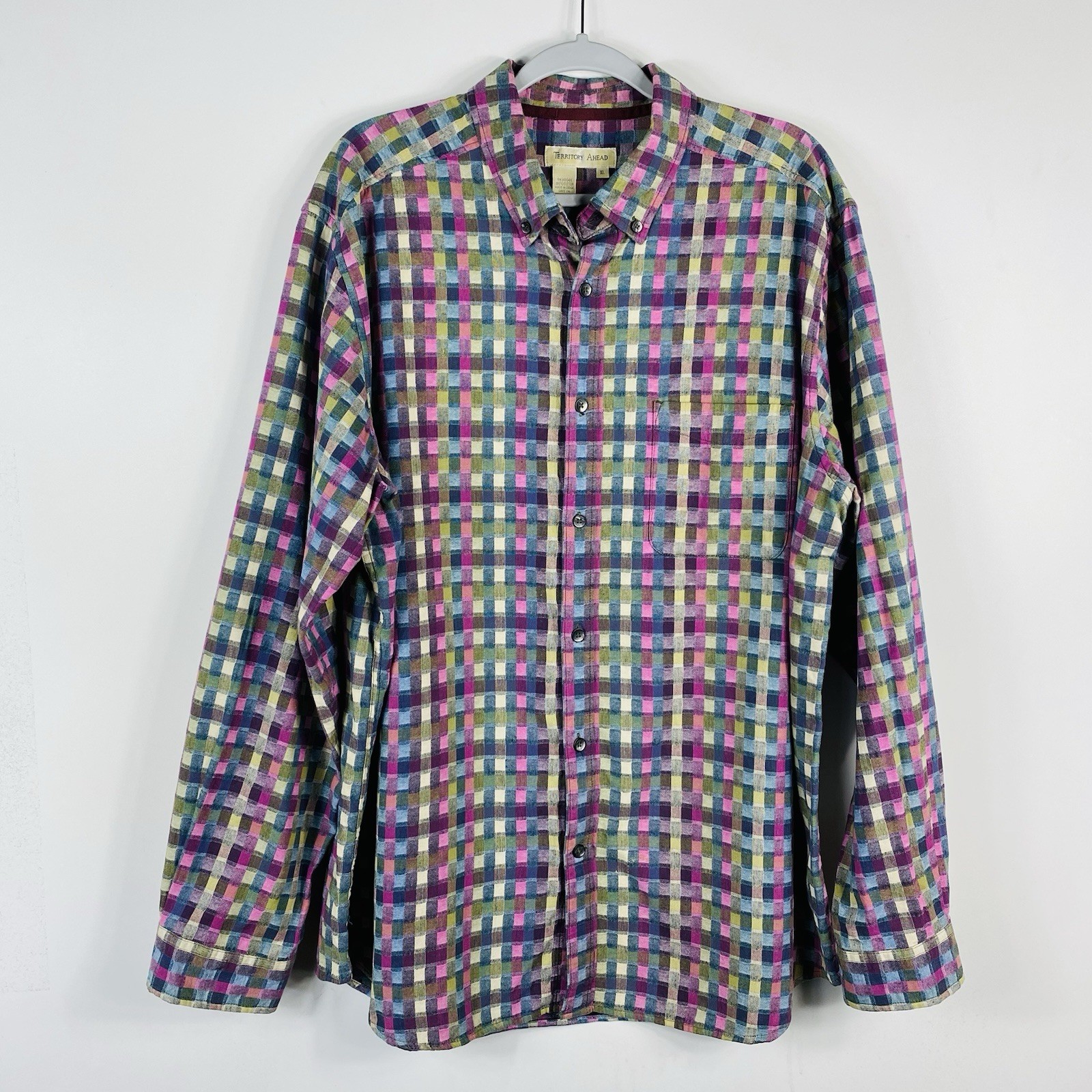 Territory Ahead Button Shirt XL Long Sleeve Colorful 100% Cotton