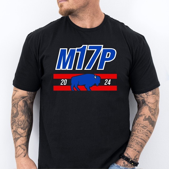 Allen M17P, Buffalo Football themed Pre-Shrunk Ring Spun Cotton T-Shirt