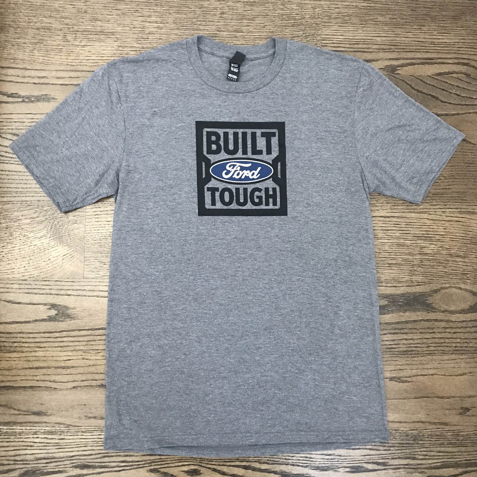 BUILT FORD TOUGH Heather Grey Size Medium T-Shirt by District Perfect Tri NEW!