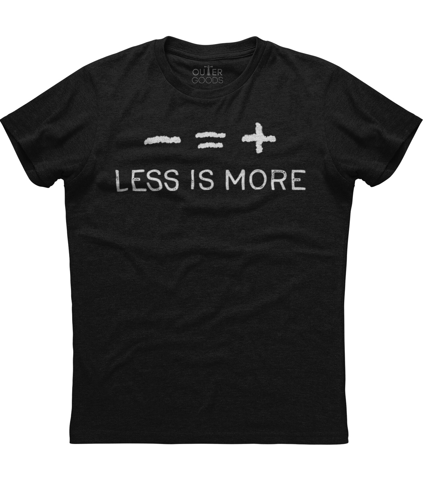 Cool Minimalist Style Less Is More Funny Unisex T-Shirt
