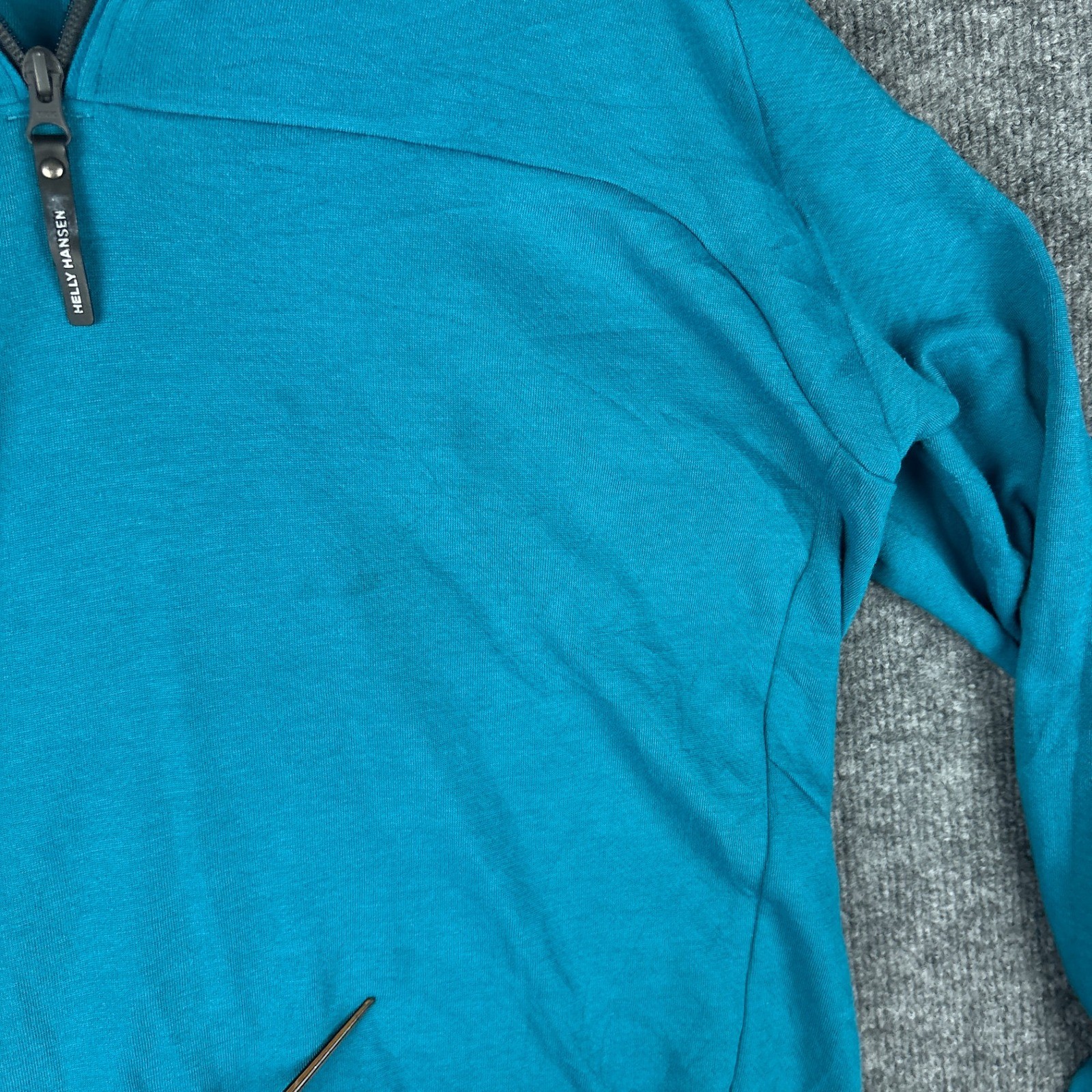 Helly Hansen HP 1/2 Zip Teal Lightweight Midlayer Mens XL Wicking UPF50