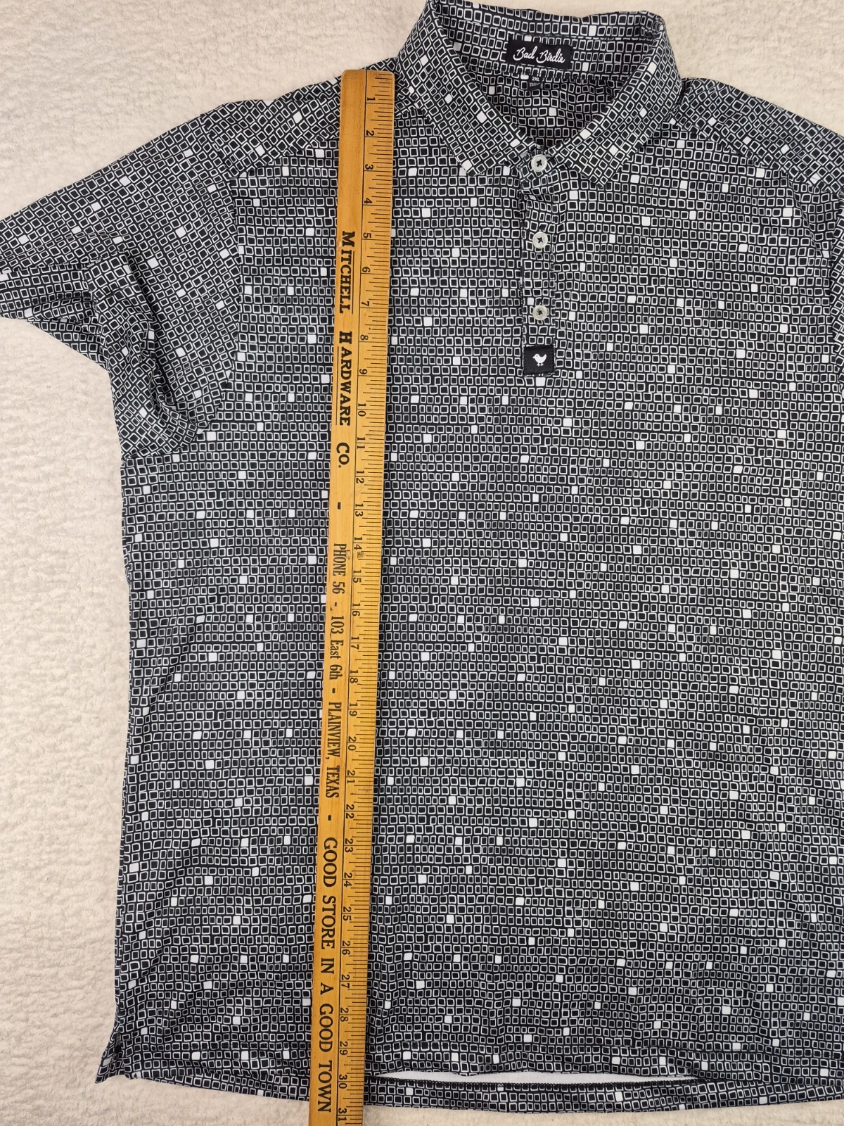 Bad Birdie Block Party Core Performance Golf Polo Shirt Short Sleeve Mens 2XL