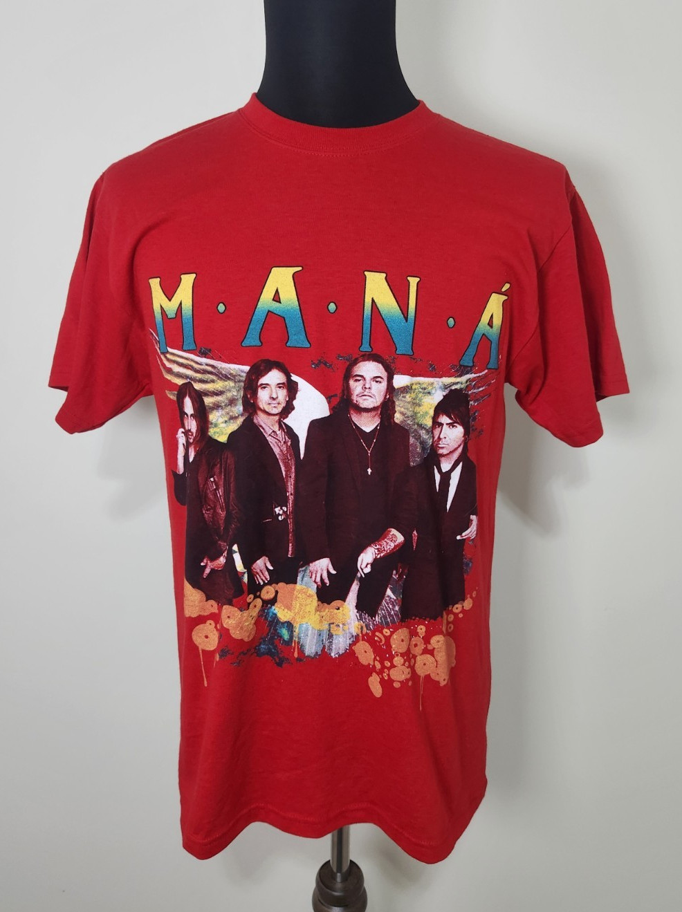 M.A.N.A Drama Y Luz 2012 Band Tour T-Shirt Red Men’s Size Medium