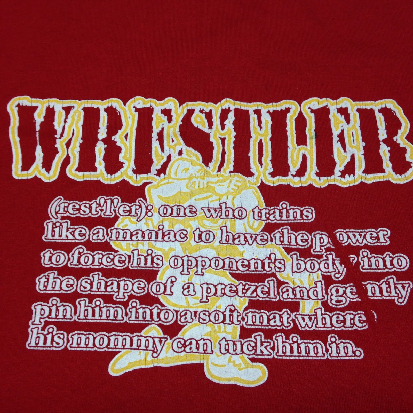 Wrestler Red XL T-Shirt Freestyle Greco Roman Folk Style Athlete Sport Olympics