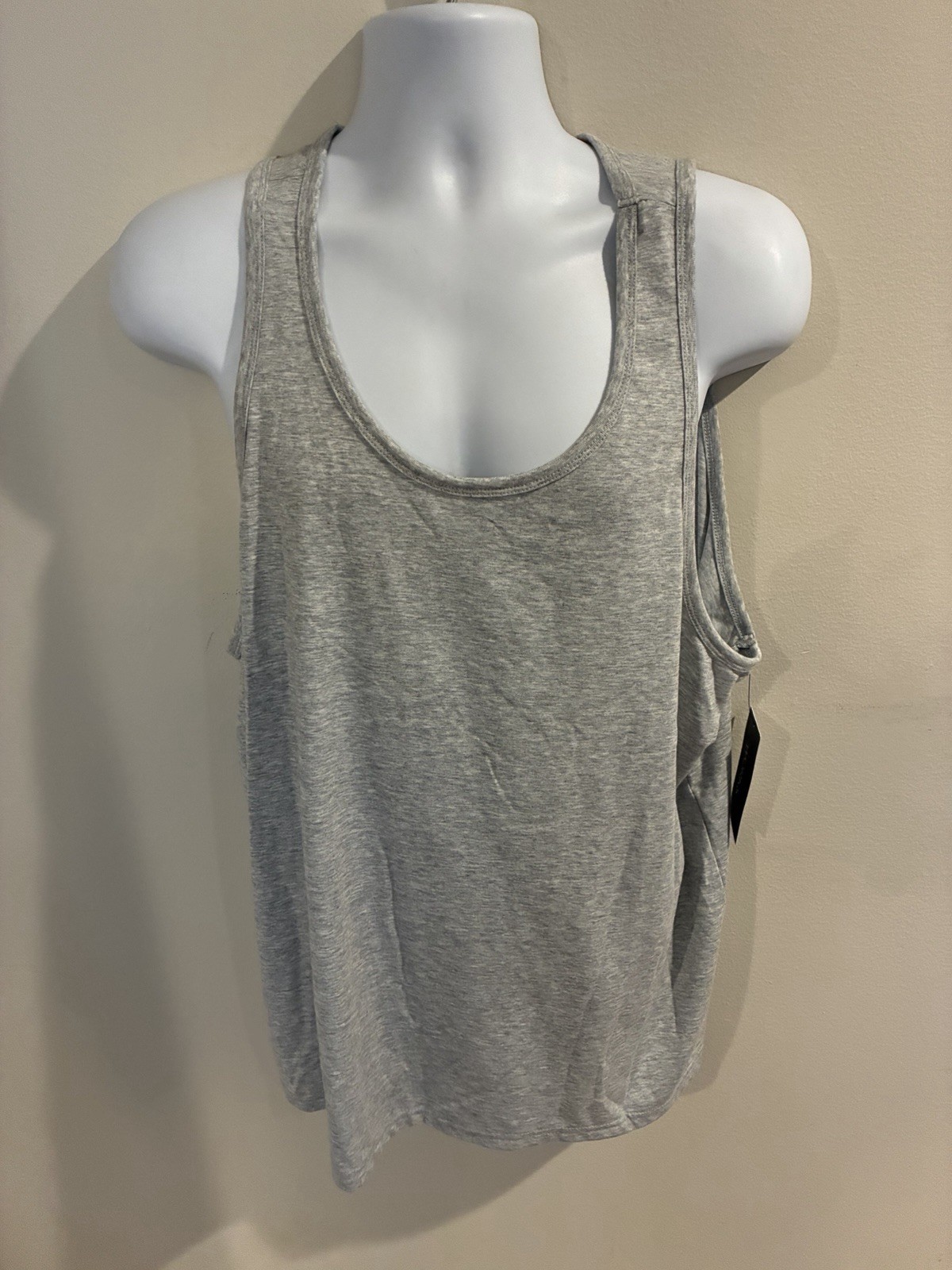 ATHLETIC WORKS MENS LIGHT GREY HEATHER TRI-BLEND TANK SIZE XL NEW WITH TAGS