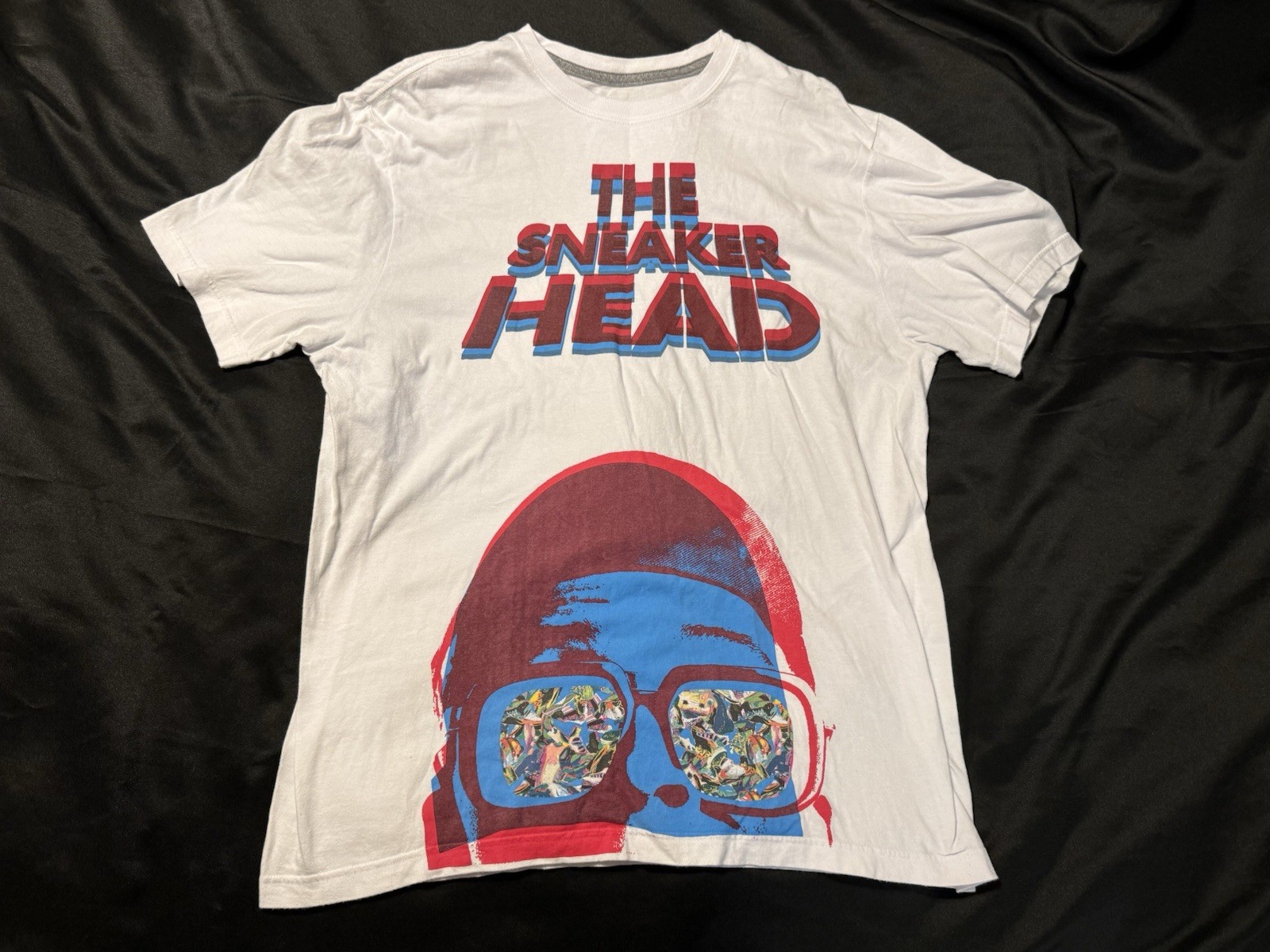 Nike Jordan Tee The Sneaker Head Shirt Mens L Red Blue White Graphic