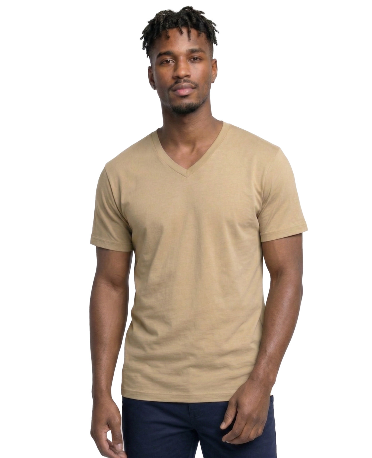 Access Men’s Heavyweight Short Sleeve Cotton V-Neck T-Shirt (Pack of 3)