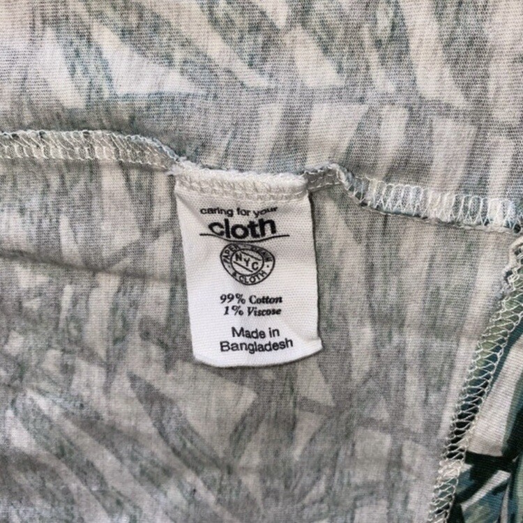 Paper Denim & Cloth Mens Banana Leaf Print‎ T Shirt Sz M