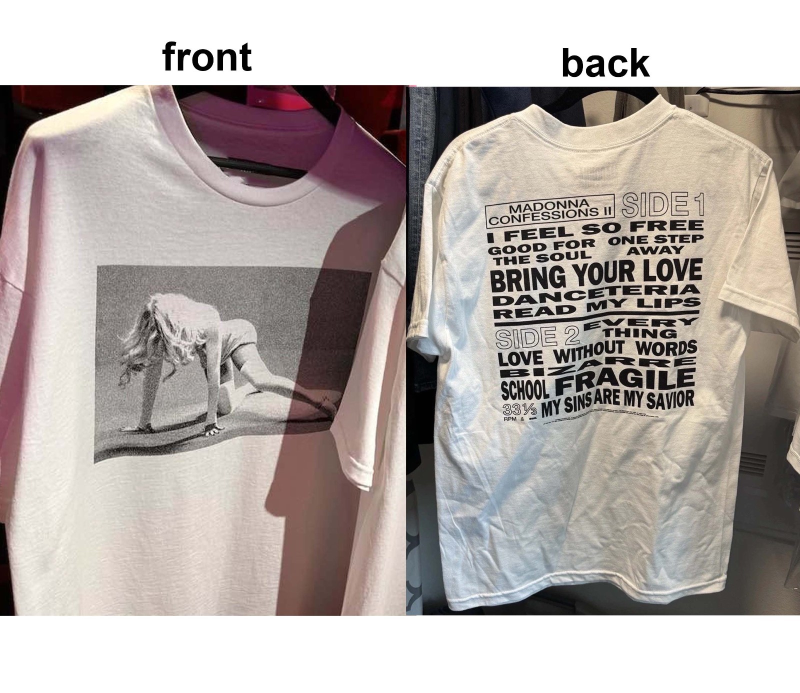Madonna Confessions II LA Pop Up 2026 reprint T-Shirt