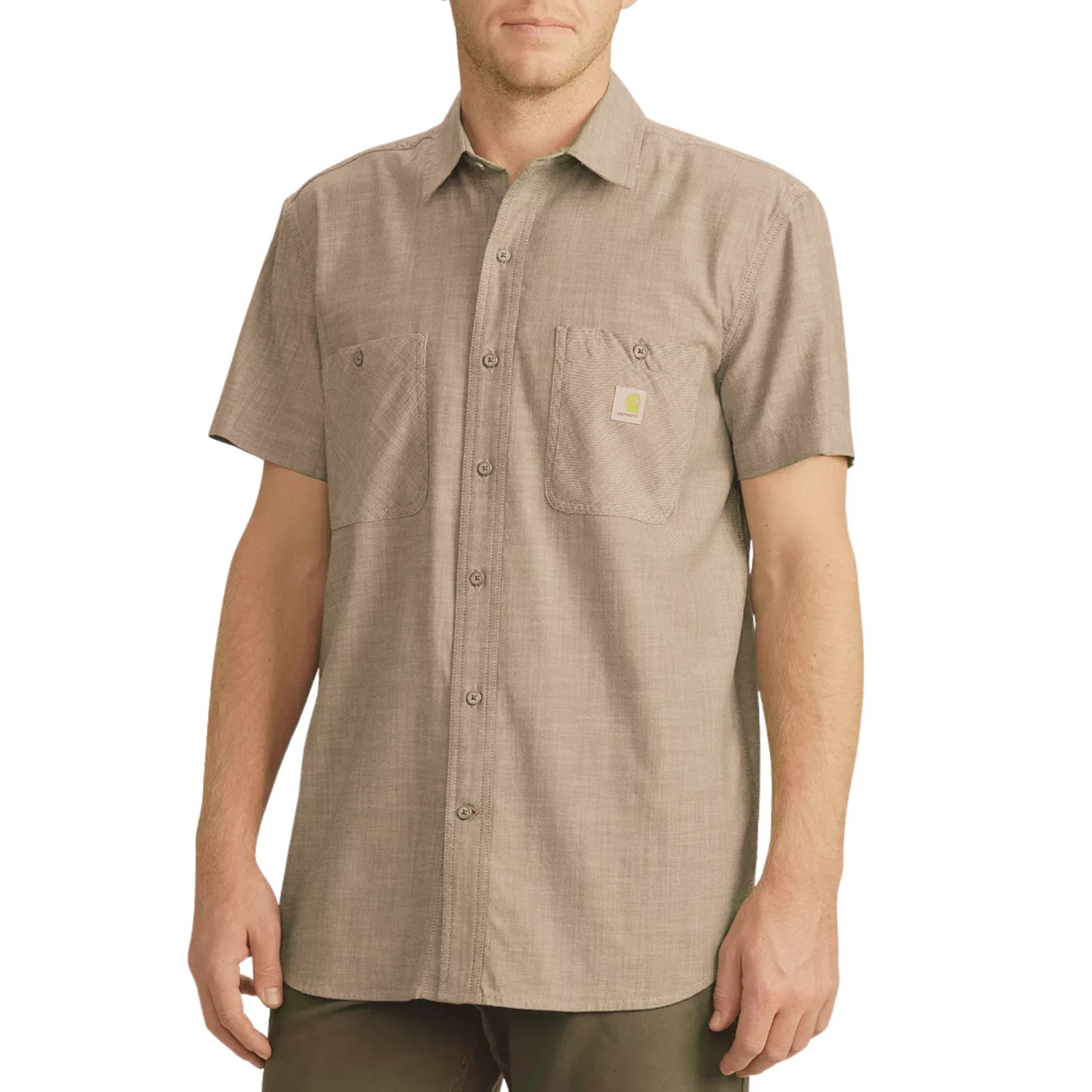 Carhartt Men’s Size XL Rugged Flex™Relaxed Fit Lightweight Short Slv Button Down
