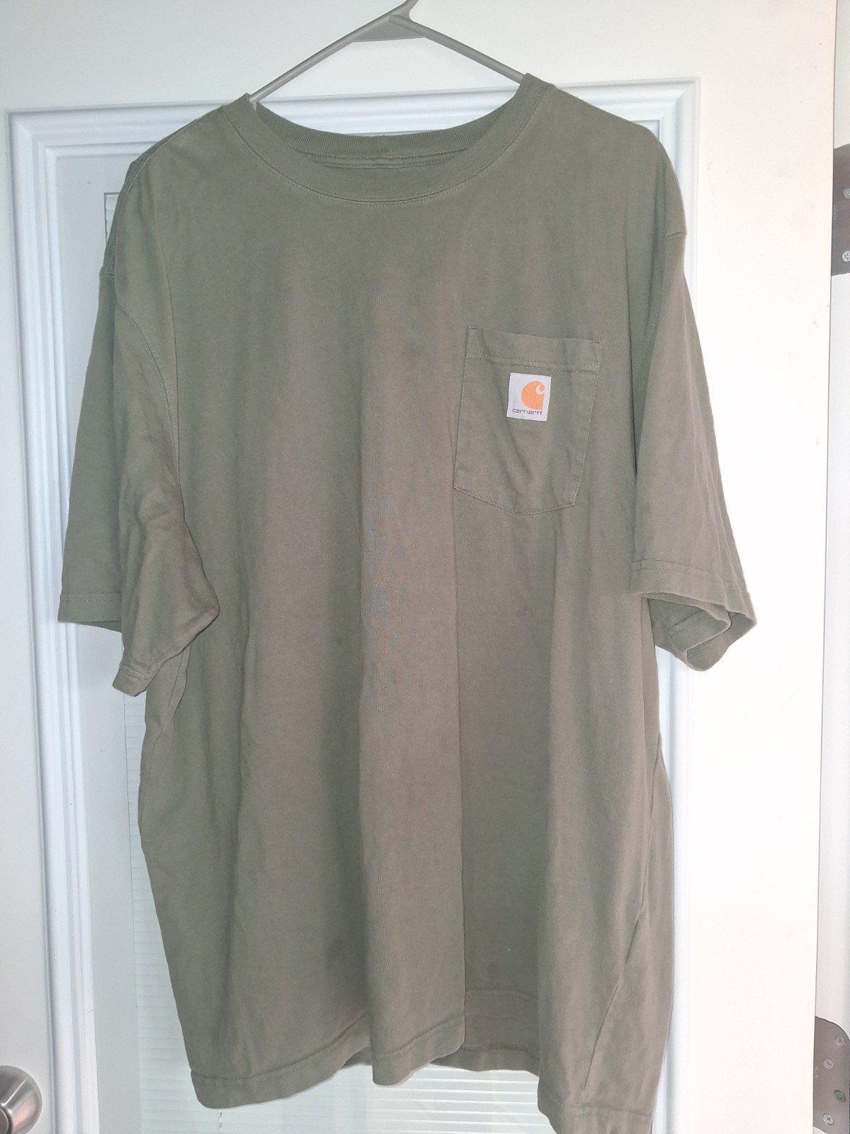 Carhartt Olive Green Short Sleeve Loose Fitting Tee In A Mens Size XL Chore Work