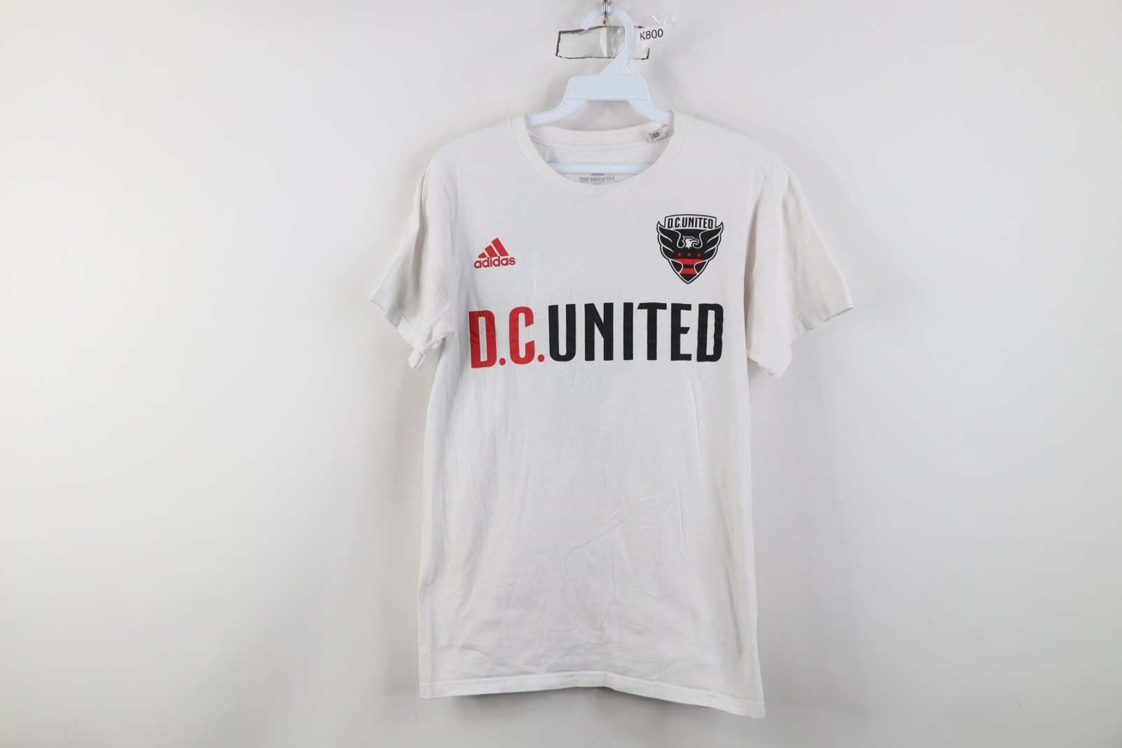 Vtg Y2K Adidas Mens Small Wayne Rooney DC United Soccer Jersey T-Shirt White #9