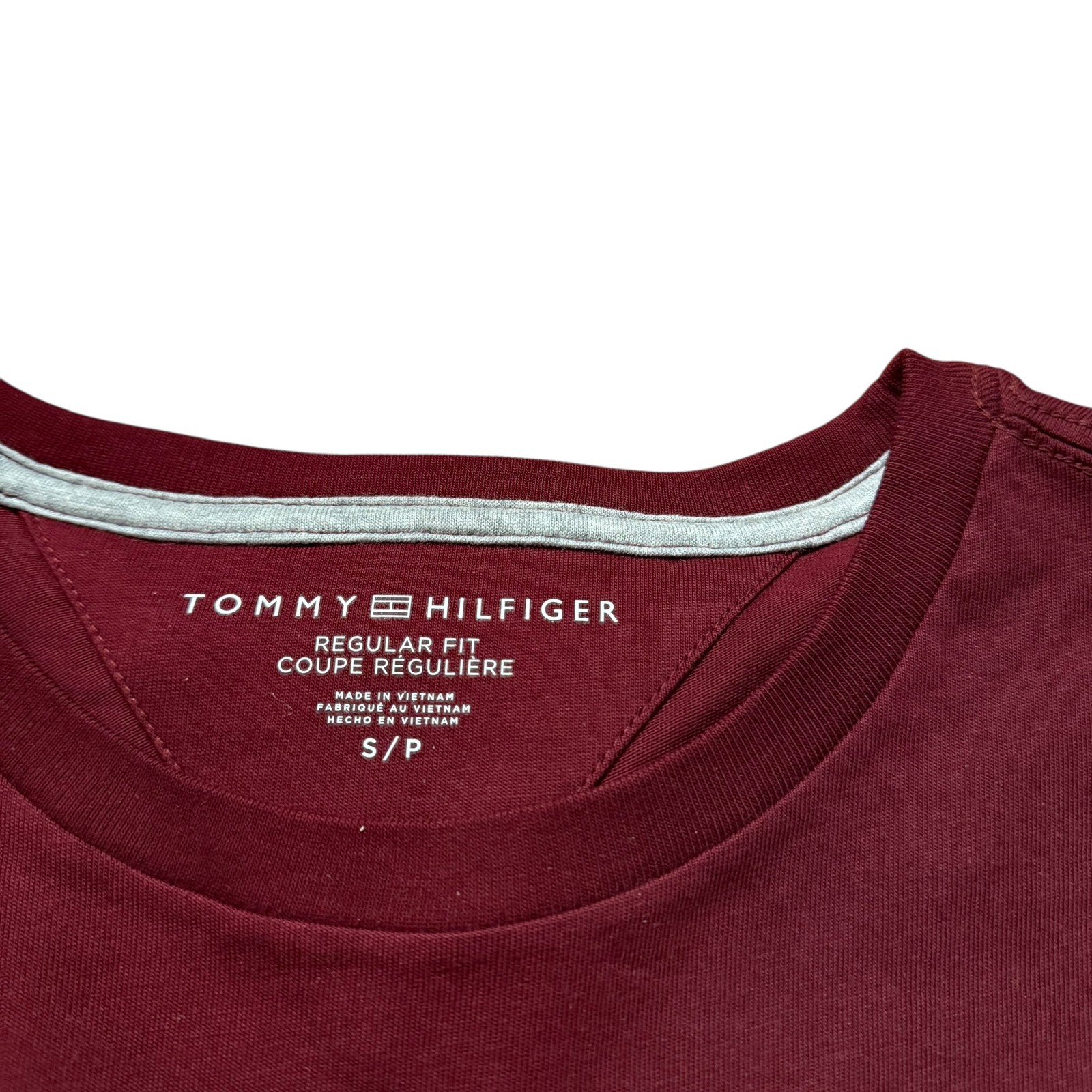 Tommy Hilfiger Men’s Embroidered Logo Regular Fit Crew Neck Jersey T-shirt Tee