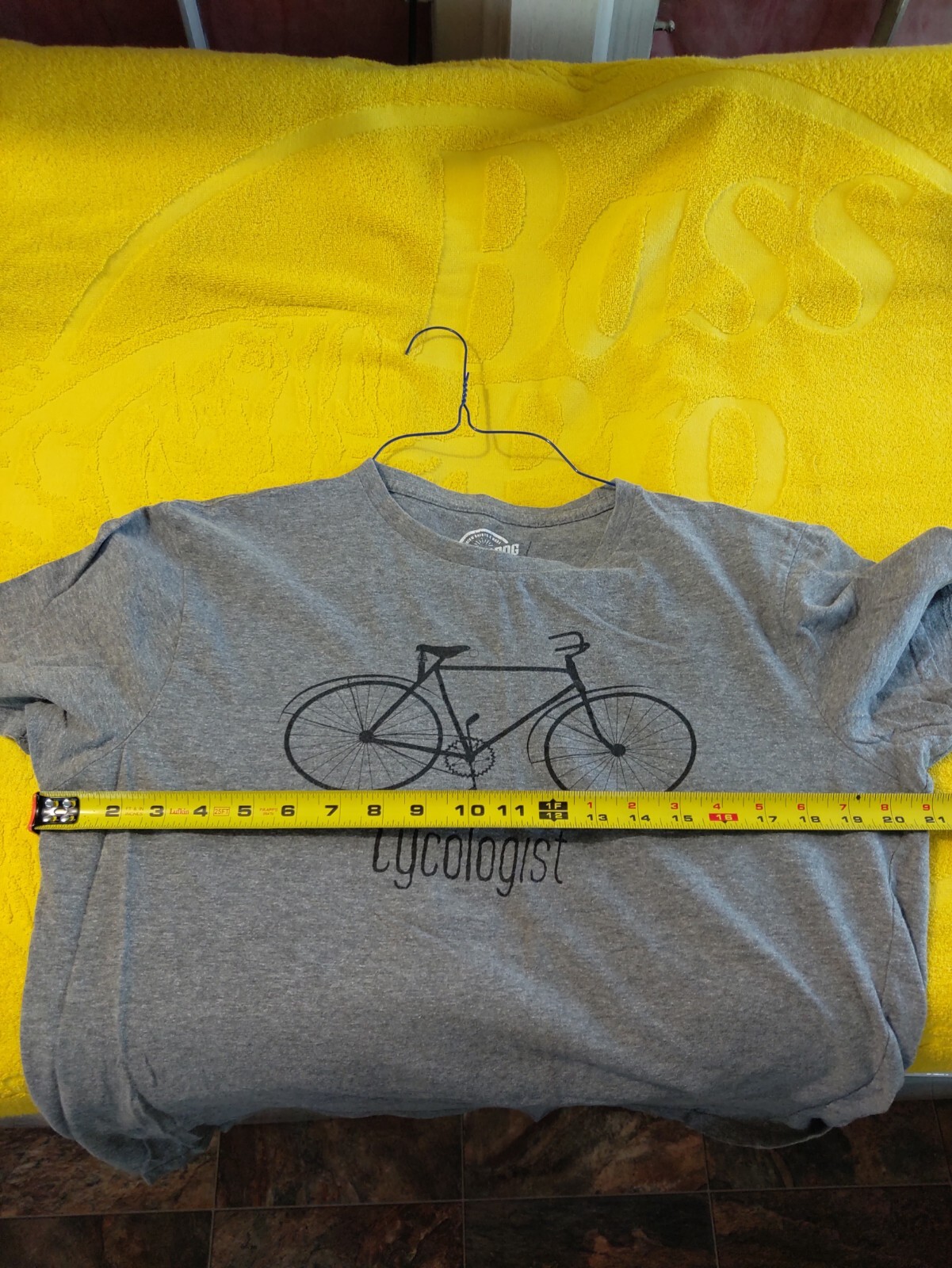 Cycologist T-shirt Large Gray…..Pedal Head Humor 😄