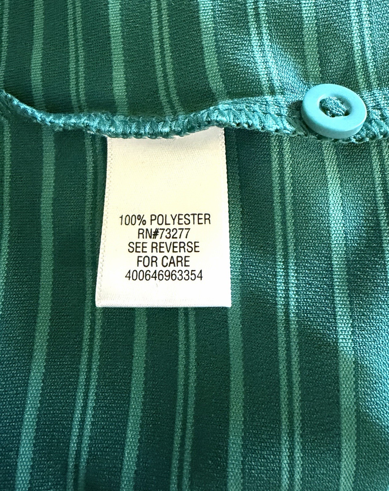 Croft & Barrow Men’s Short Sleeve 2 Tone Green Performance Polo Shirt Size Large