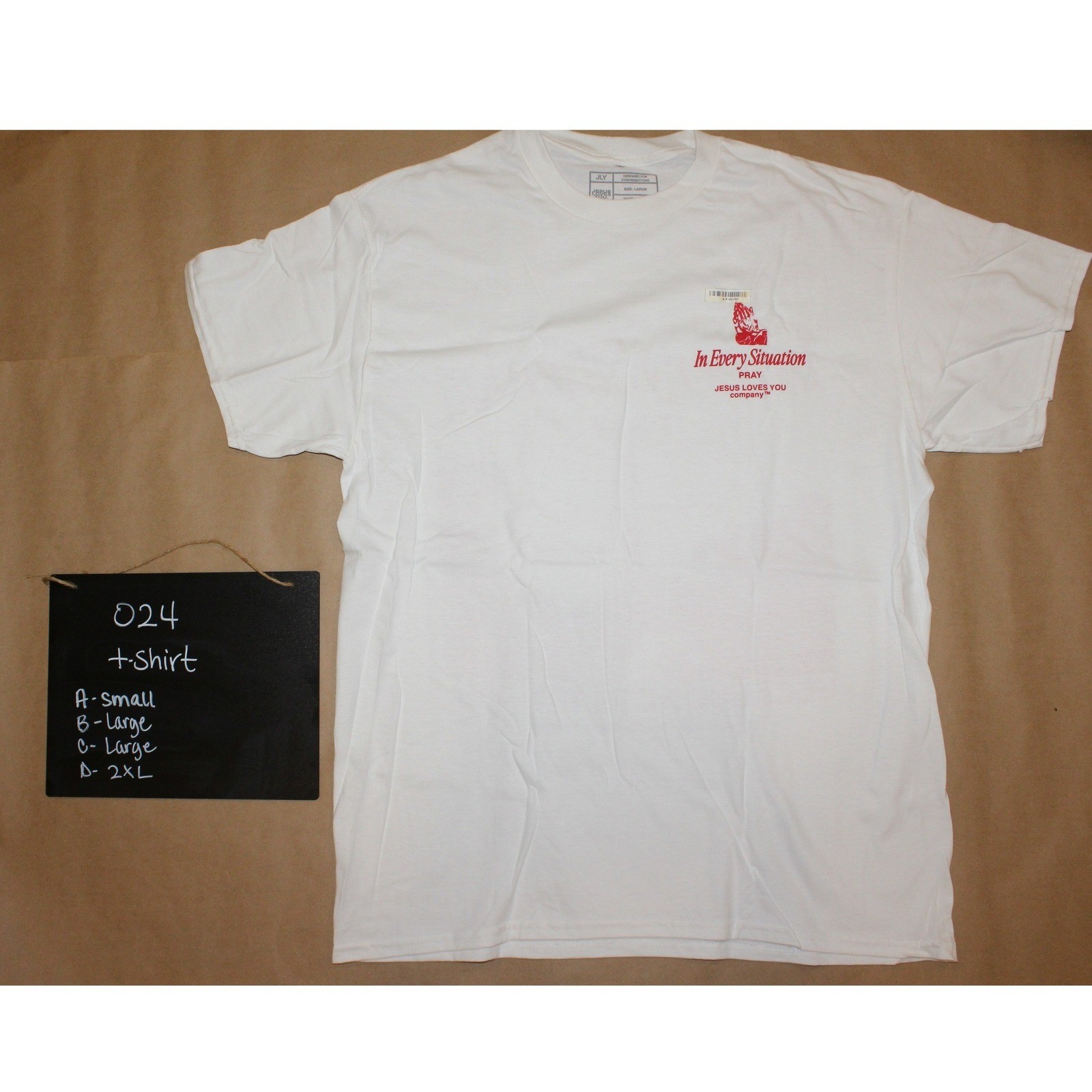 In Every Situation Pray Christian Graphic T-Shirt Large