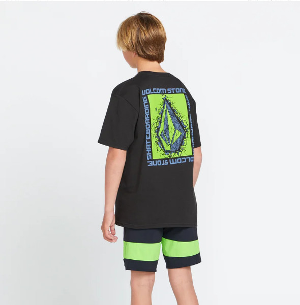 Big Boys Stone Breakage Short Sleeve Tee – Black XL