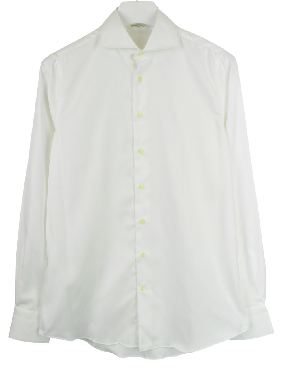 SUITSUPPLY Extra Slim Fit Formal Shirt Men’s LARGE Textured White Buttons