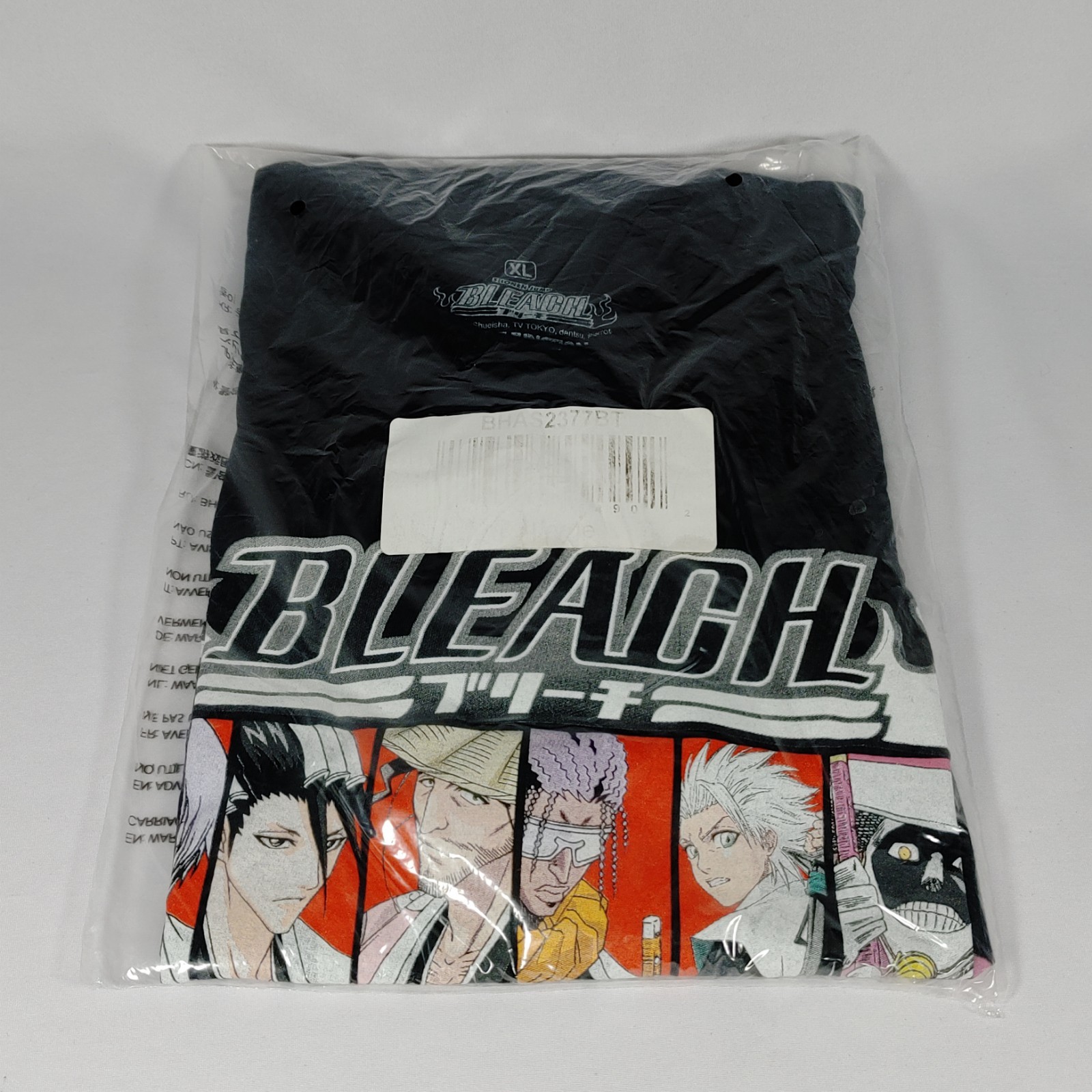 BLEACH T-Shirt Mens XL NEW w/ tag Anime Rare Variant Sealed Manufacturers Bag