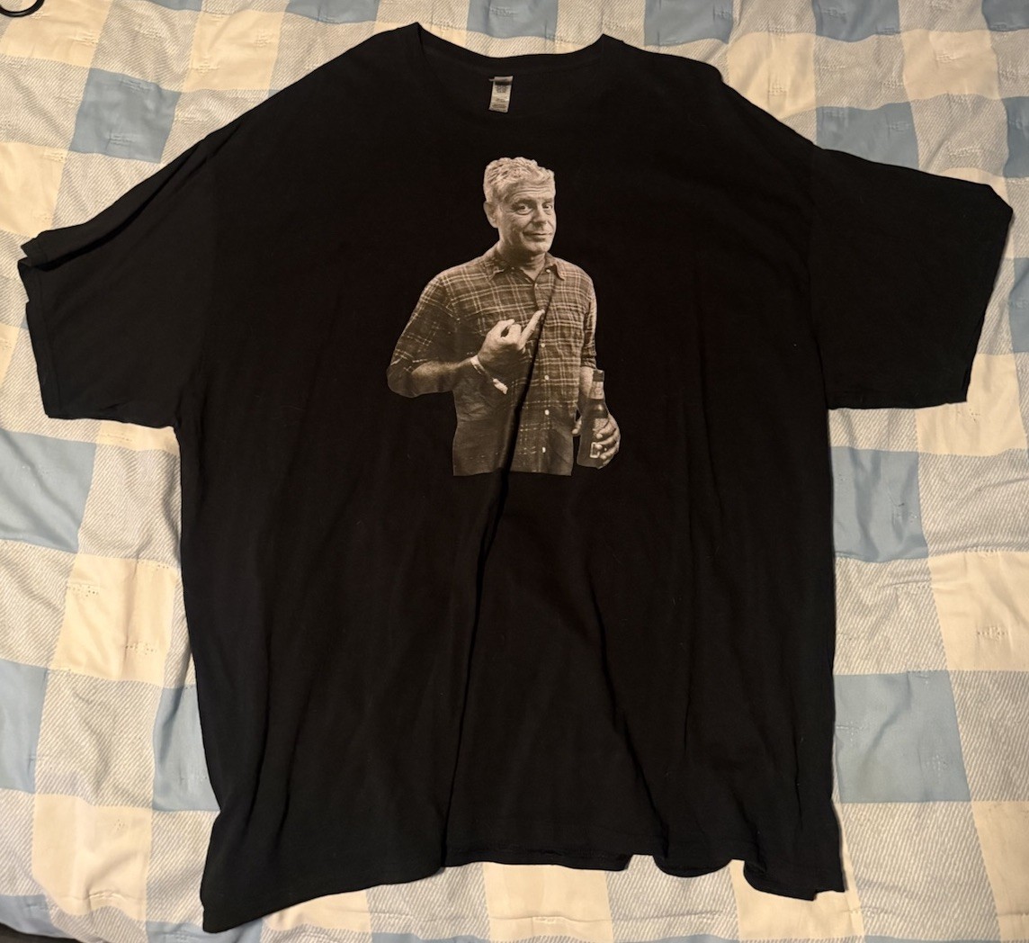 Anthony Bourdain Middle Finger Shirt – Parts Unknown 3XL