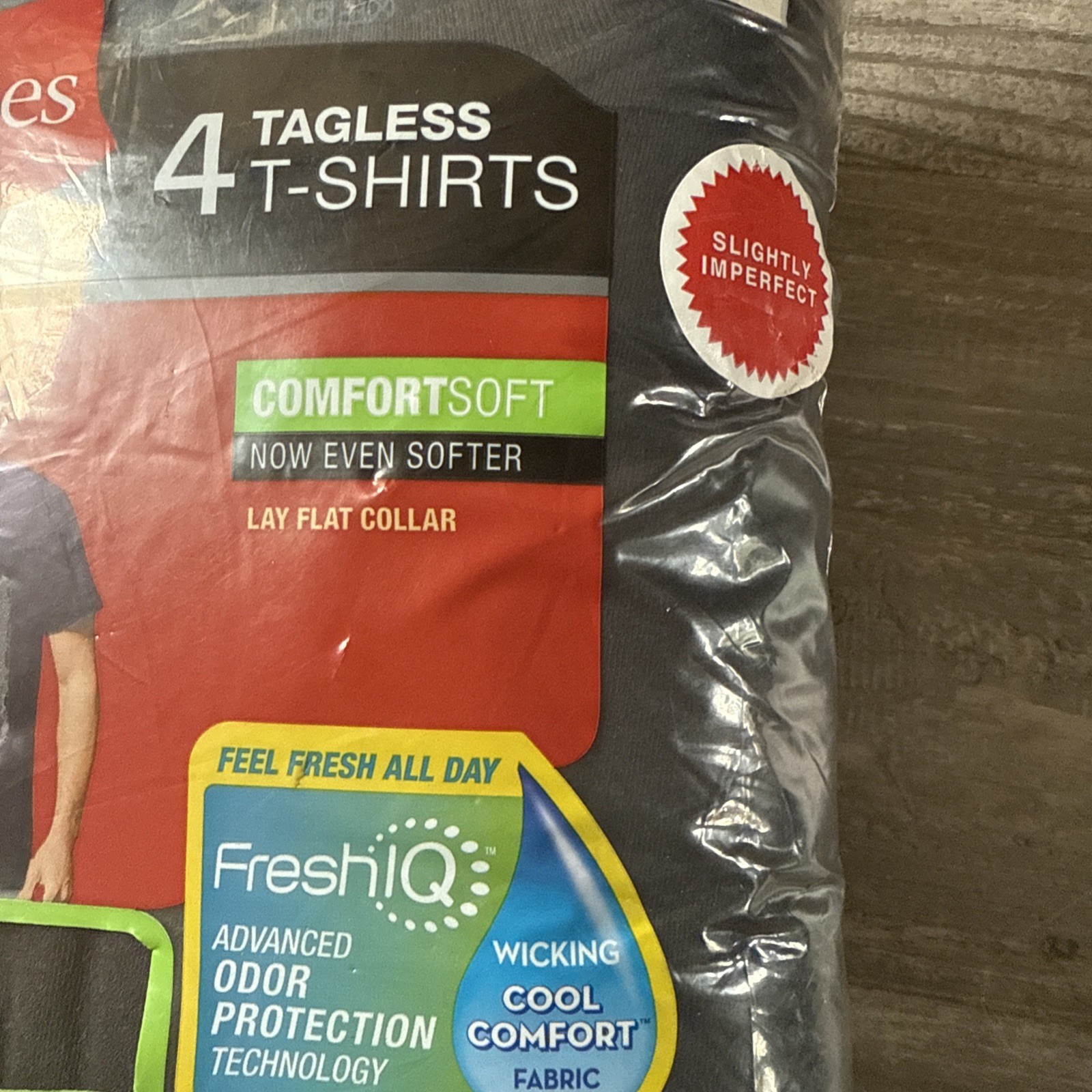 Men’s Hanes ComfortSoft Black Crew Neck Short Sleeve T-shirt SIZE 3X IMPERFECT