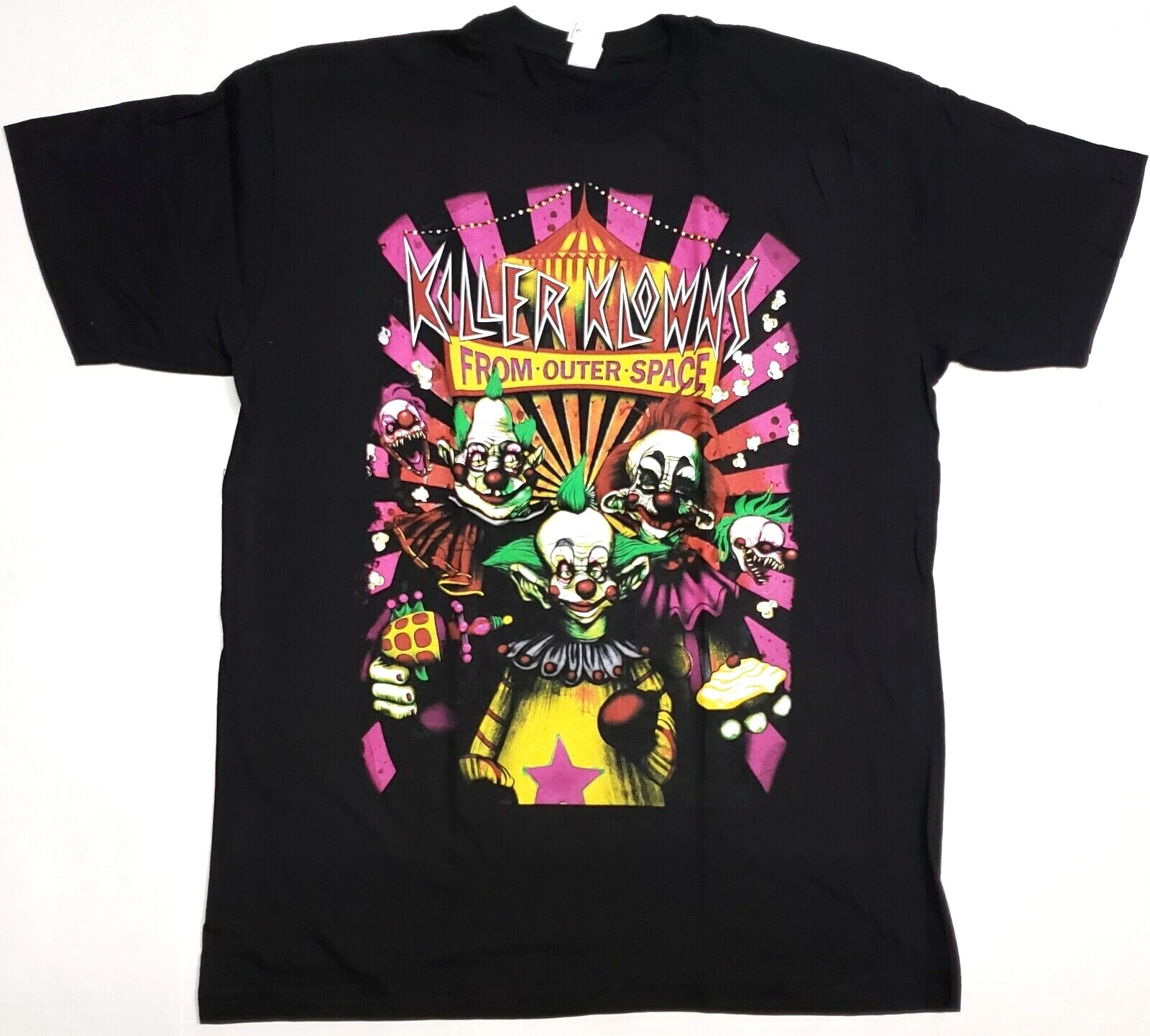 Killer Klowns From Outer Space T-shirt Scary Horror B-Movie Tee Men’s Black New