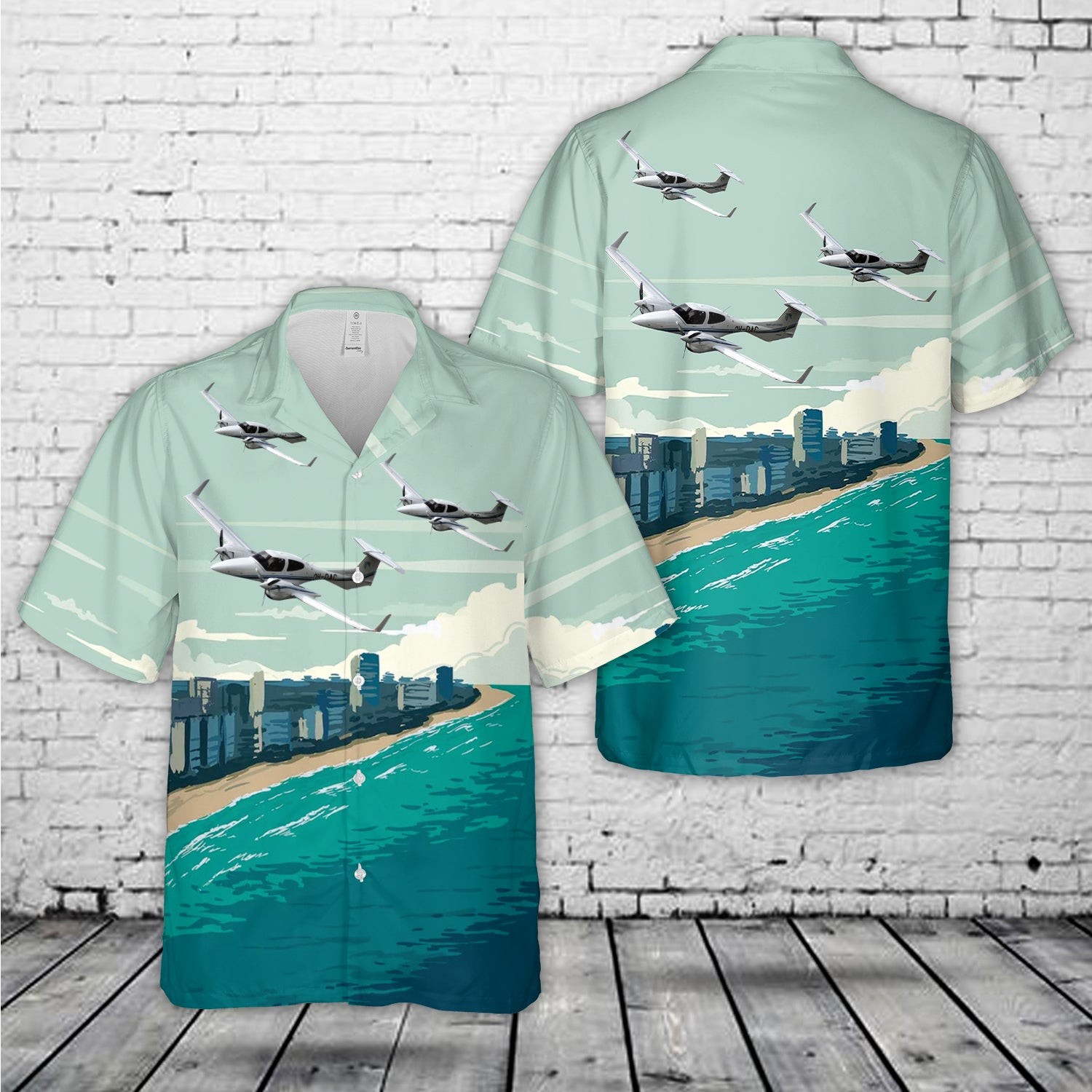 Diamond DA42 Twin Star OH DAC Hawaiian Shirt