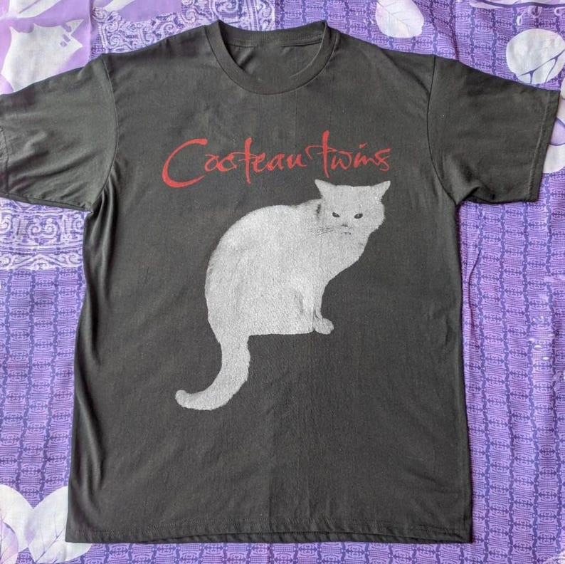 Collection Cocteau Twins Band Men Black All Size T-shirt S to 5XL TU353