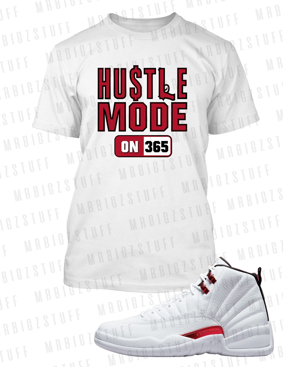 Hustle Mode 365 Sneaker J12 Twist Tee Shirt Grey Stone 8XL Hip Sport Big Tall