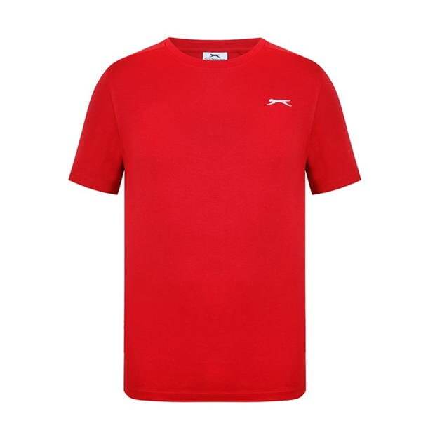 Mens Slazenger 100% Cotton Plain Crew Neck T Shirt XS S M L XL XXL 3XL 4XL BNWT