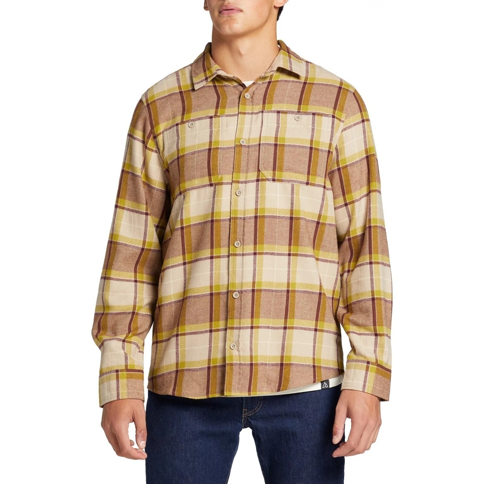 Alpine Design Men’s Brushed Flannel Long Sleeve Shirt XL Tree Moss NWT 28014