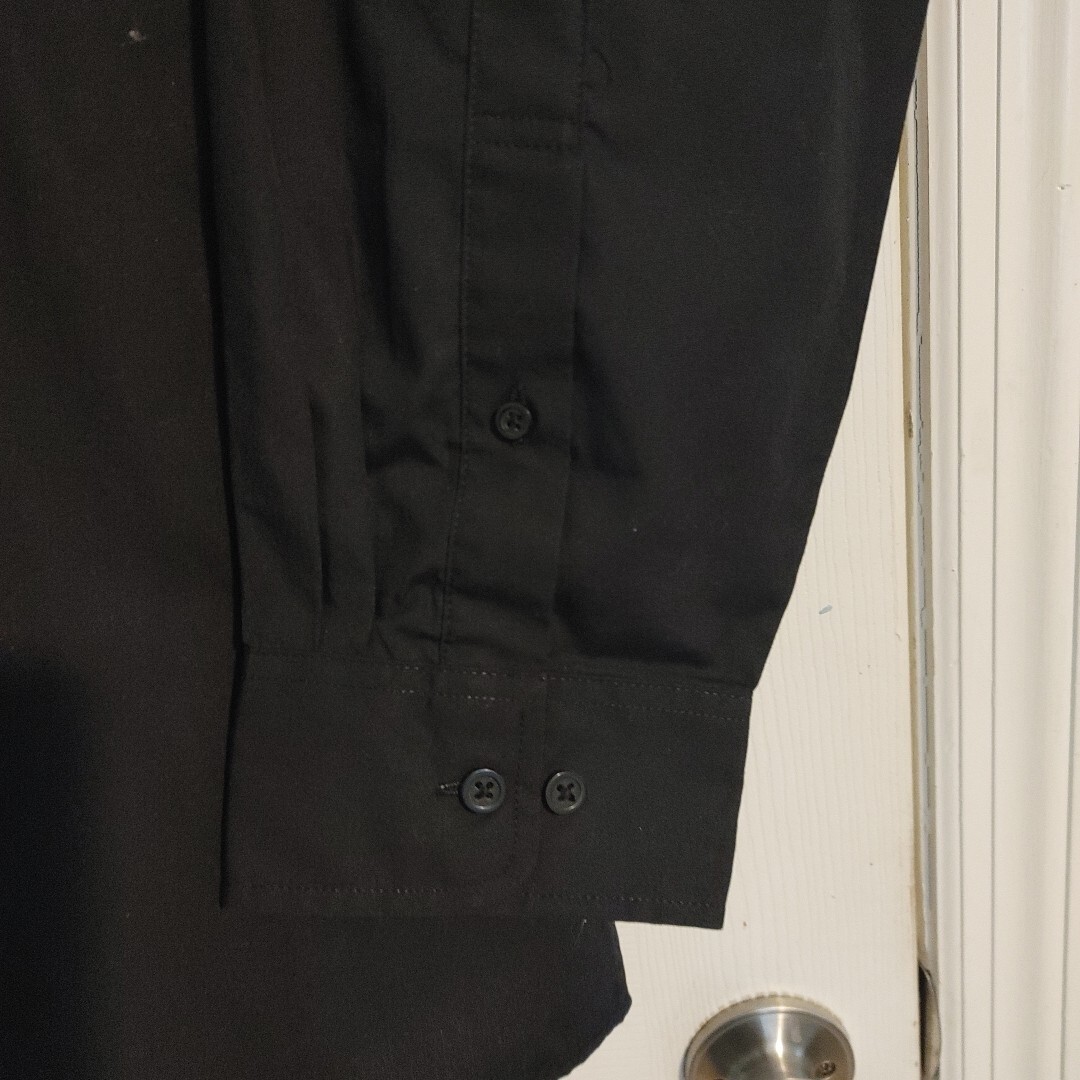 Port Authority Black Long Sleeve Button Down Shirt Men’s Size 2XL Left Pocket