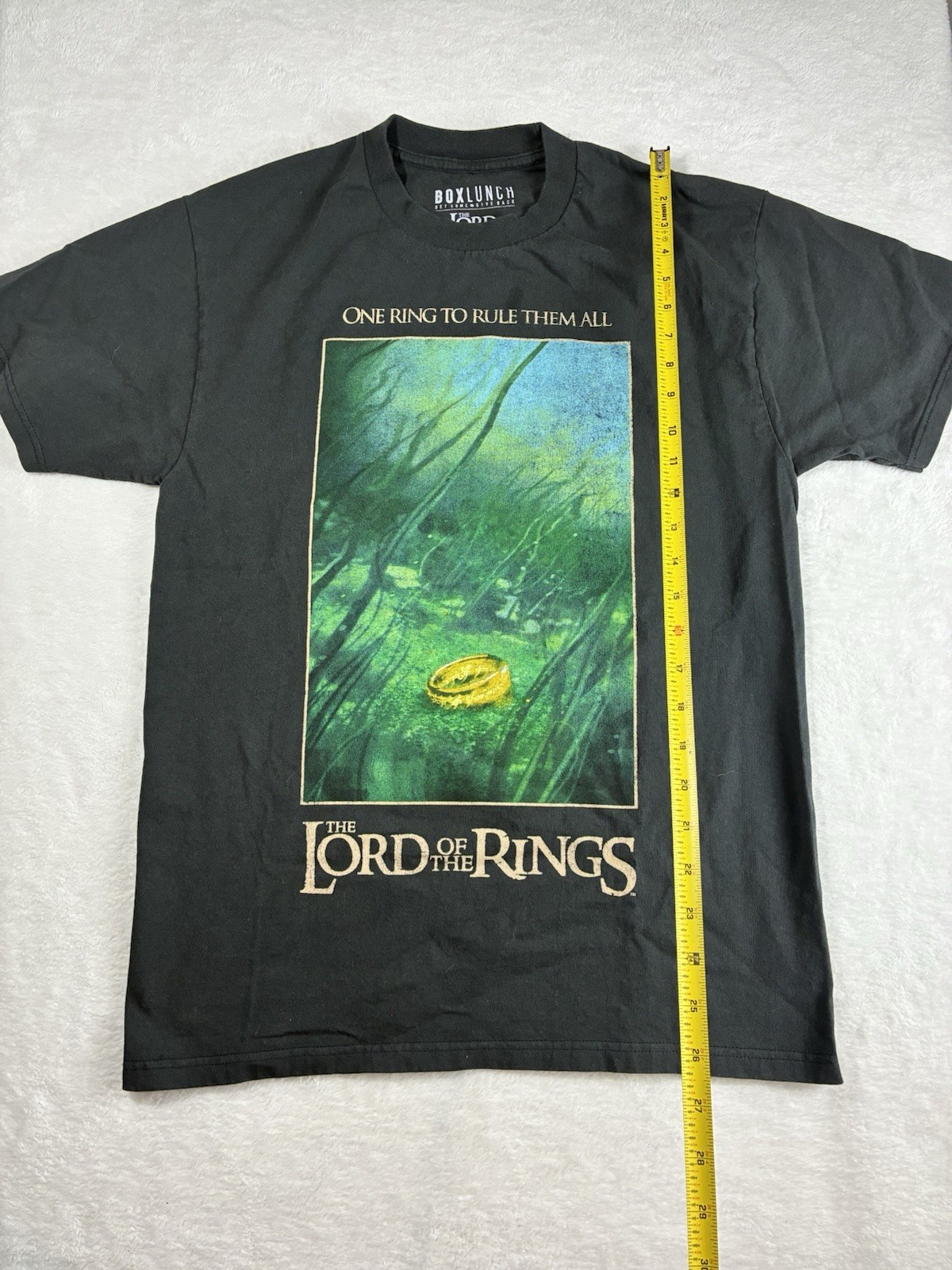 BoxLunch Lord of the Rings Graphic Print Logo Tee Men’s M Crew Neck COTTON LOTR