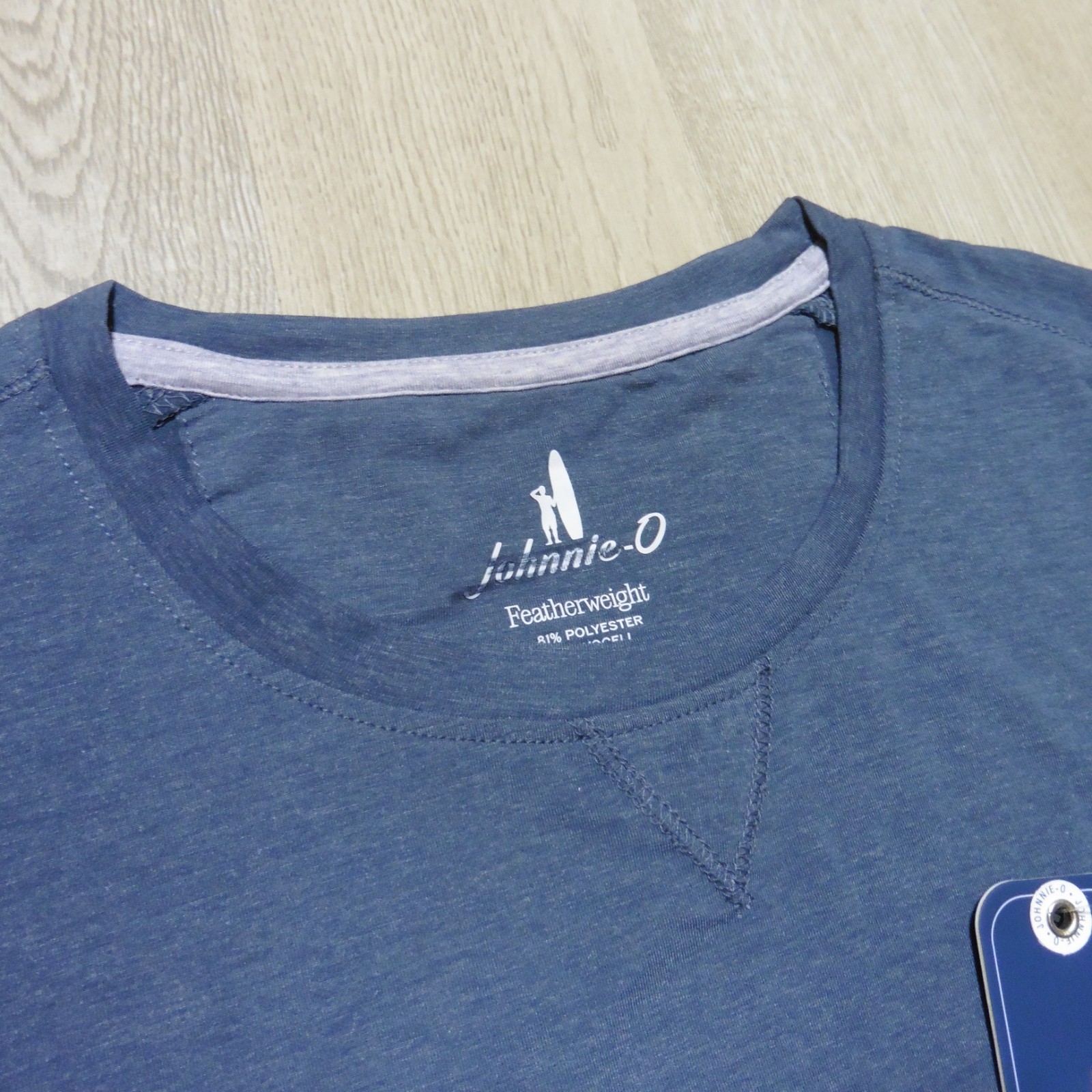 JOHNNIE-O Mens M MEDIUM COURSE T SHIRT PERFORMANCE GOLF SHORT SLEEVE WAKE NAVY